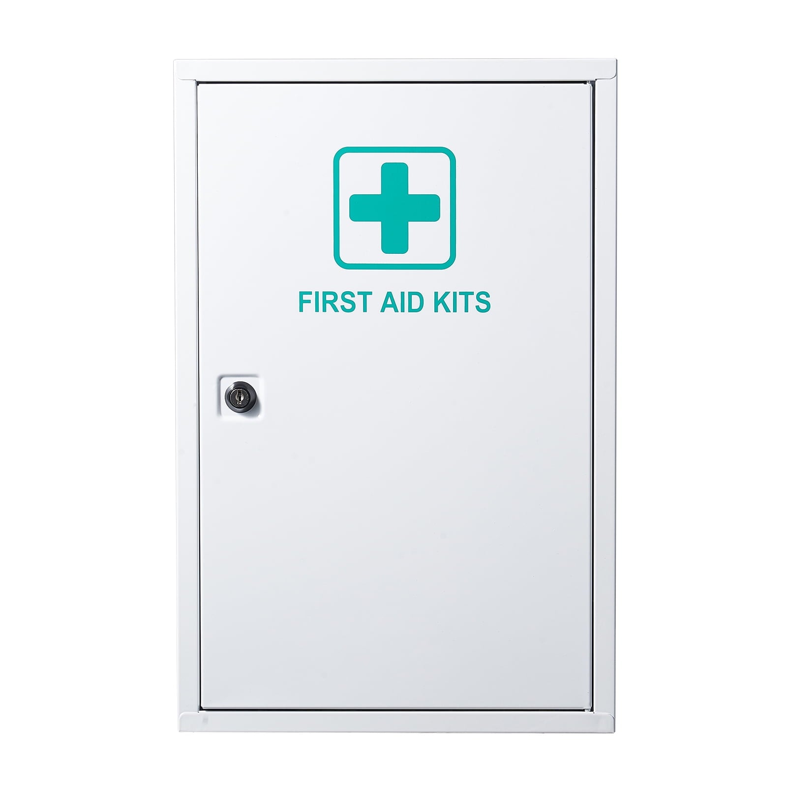 KFFKFF 3-Shelf First Aid Cabinet, 1000 Pieces, Large Capacity Kit, Wall-Mounted Medicine Cabinet, OSHA & ANSI 2015 (Class A), Industrial Emergency Metal Box, for Business and Worksite