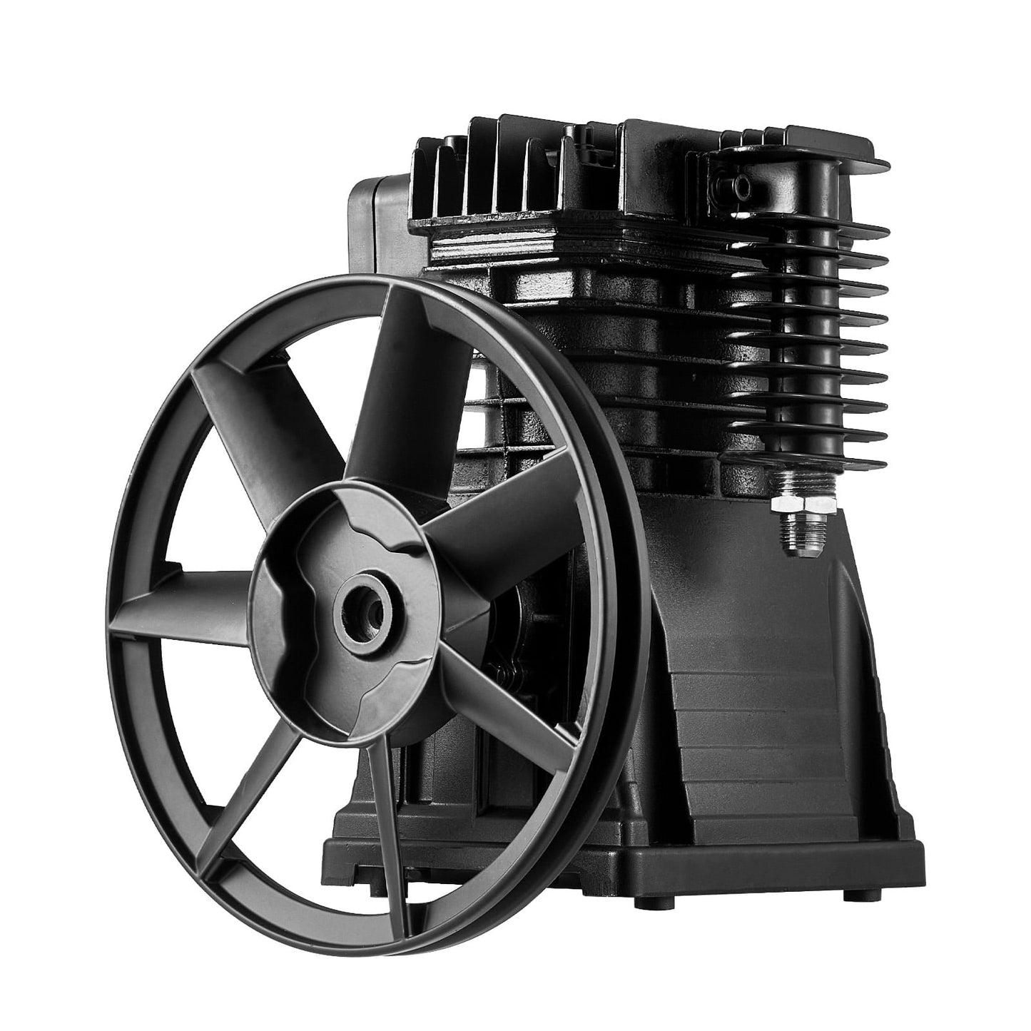 KFFKFF 3HP Air Compressor Pump Head, 5.8CFM @ 90PSI, Twin Cylinder Oil-Lubricated Piston Pump, Single-Stage Aluminum Replacement with Max. 116PSI Pressure