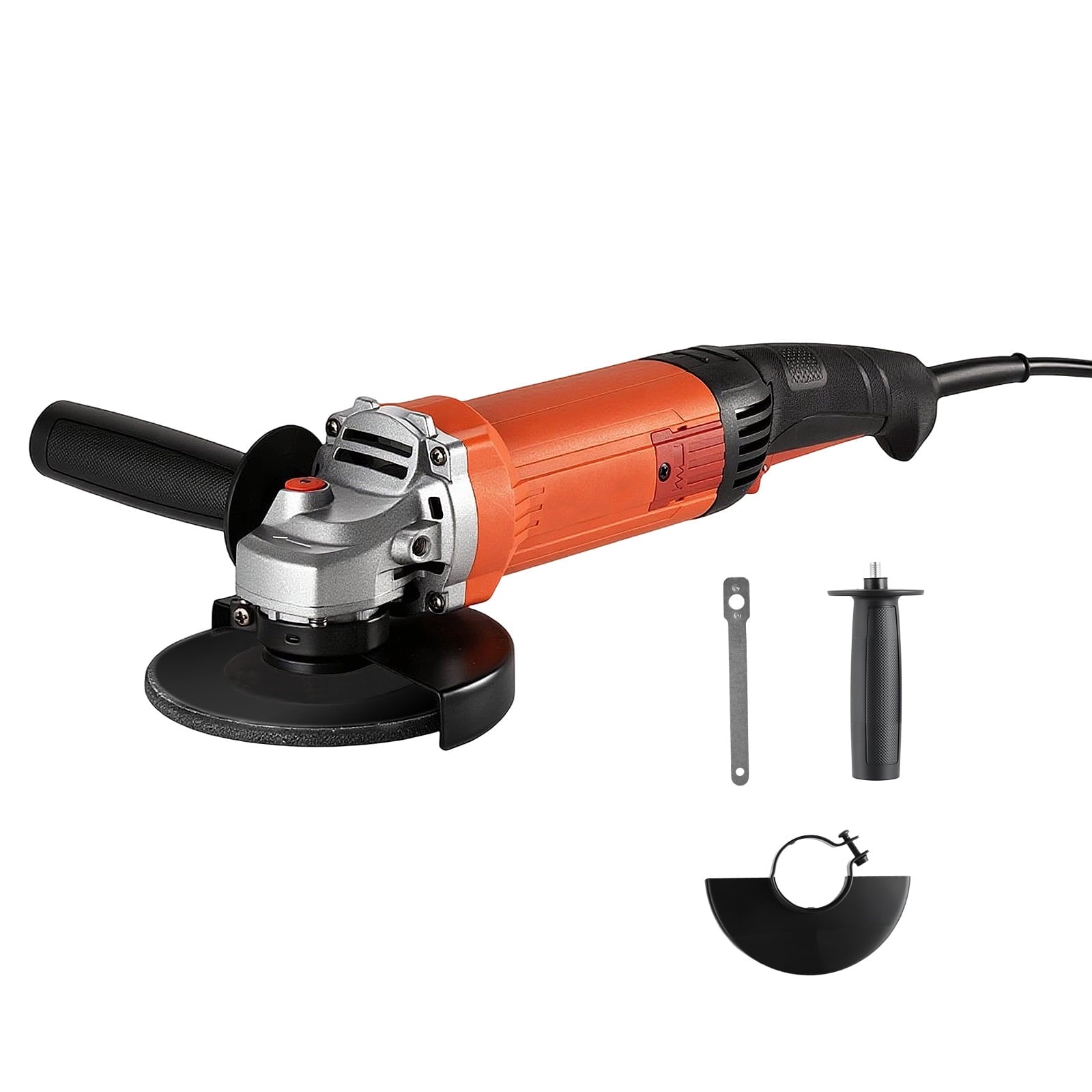 KFFKFF 5" Electric Angle Grinder, 10-Amp High-Speed Power Tool, 10000 RPM Corded Grinder with 230Â° Adjustable Dust Guard for Metal Cutting, Grinding, and Rust Removal (Disc Not Included)