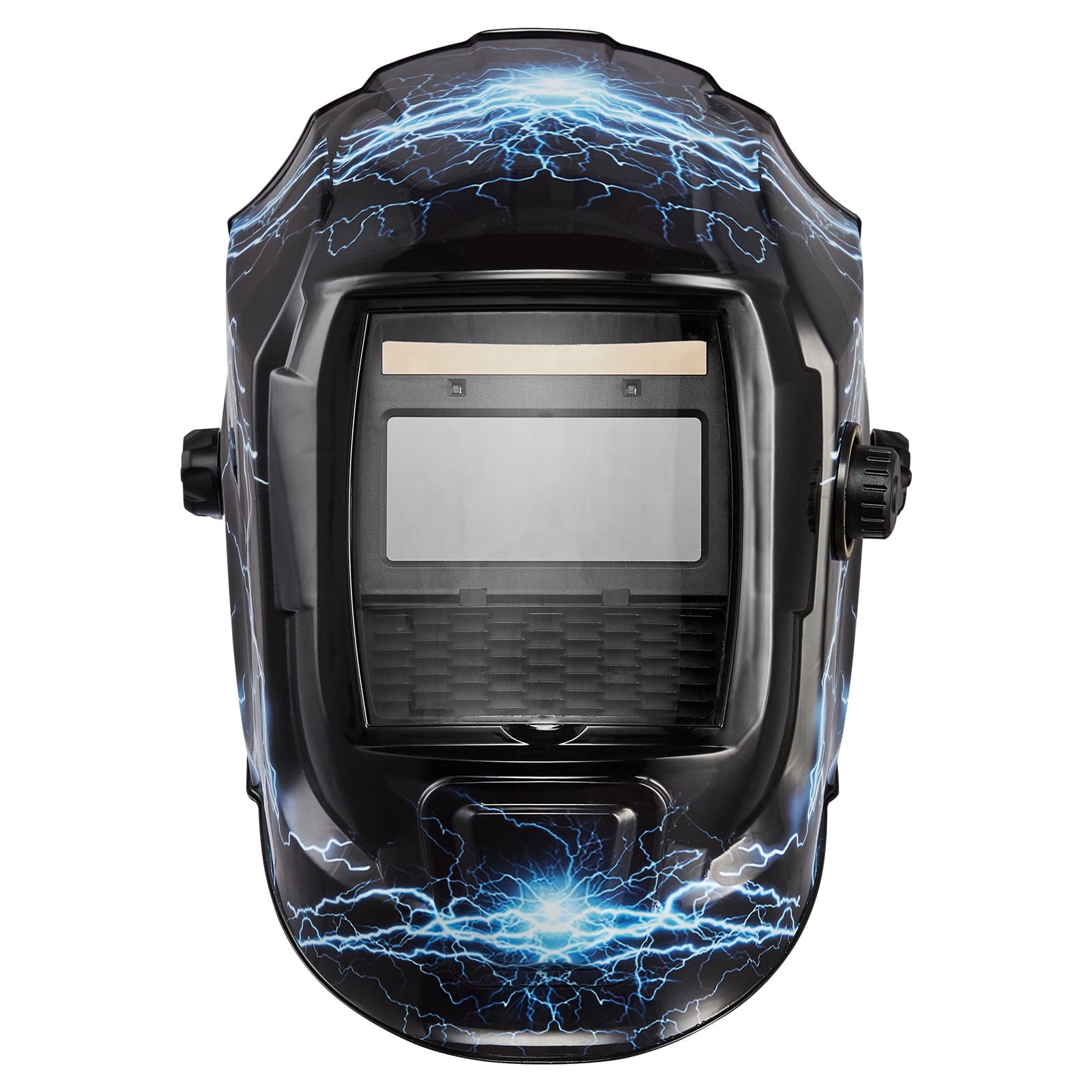 KFFKFF Auto-Darkening Welding Helmet, 3.66" x 1.69" True Color Viewing Area, Solar-Powered Mask with 2 Arc Sensors, Adjustable Shade Range 4/9-13 for TIG, MIG, ARC Welding and Grinding