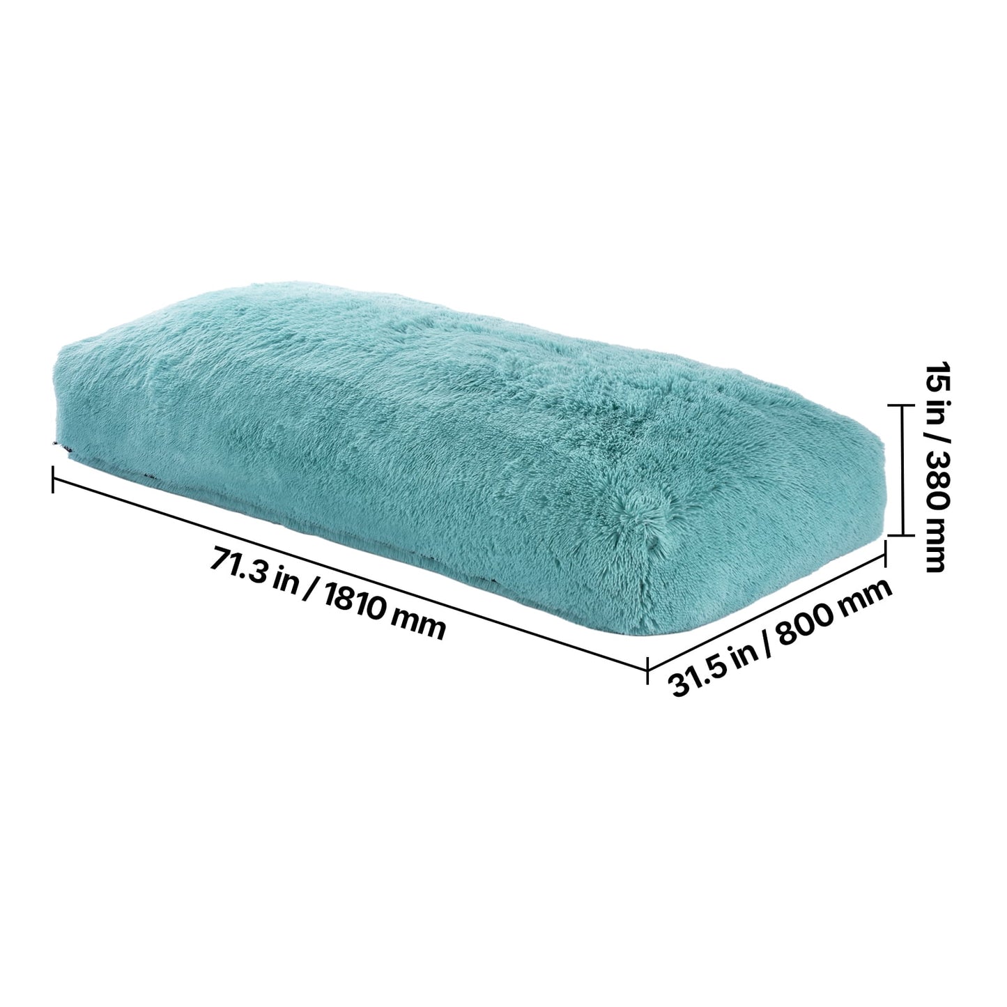 KFFKFF Bean Bag Seat, Oversized BeanBag Seat with Detachable & Cleanable Cover for Grown-ups, Soft Plush & Compact Foam Stuffing Floor Grown-up Bean Bag with Zapper, Perfect for Family Room