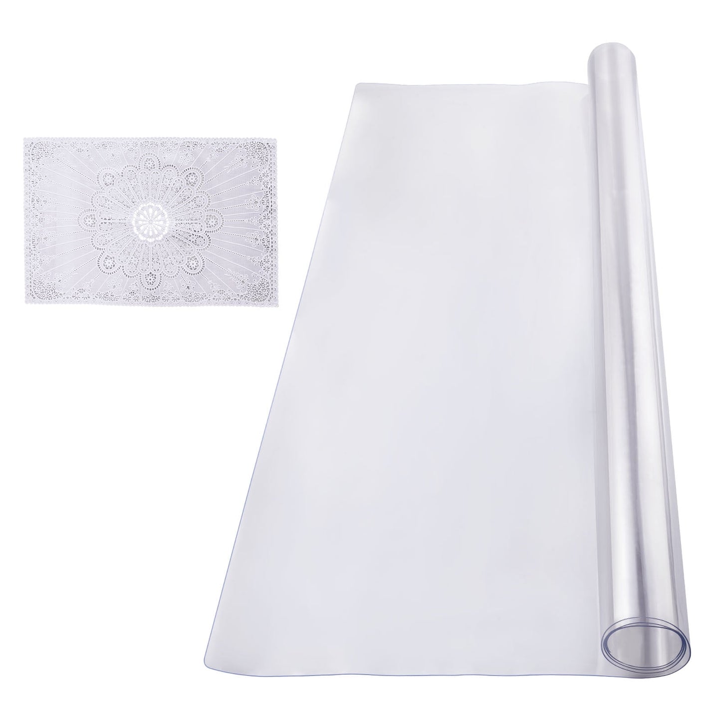 KFFKFF Clear PVC Desk Protector, 40 x 60 Inch, 1.5 mm Thickness, Rectangle Table Cover, Water-Resistant & Simple to Clean, Ideal for Office, Dining, and Nightstand Surfaces
