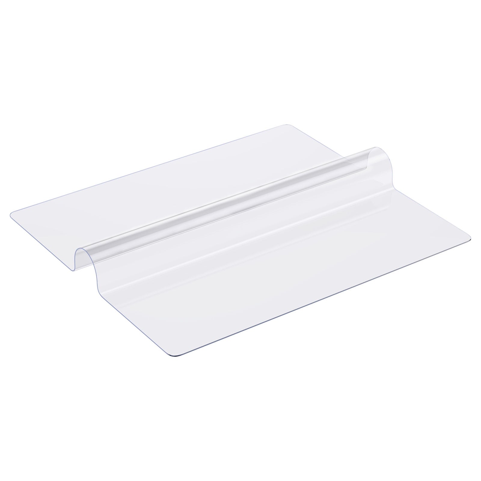 KFFKFF Clear PVC Table Cover, Dimensions 54x54 Inches, 2.0 mm Thickness, Square Desk Mat, Water-Resistant and Simple to Clean, Ideal for Office, Dining Room, Dresser or Nightstand