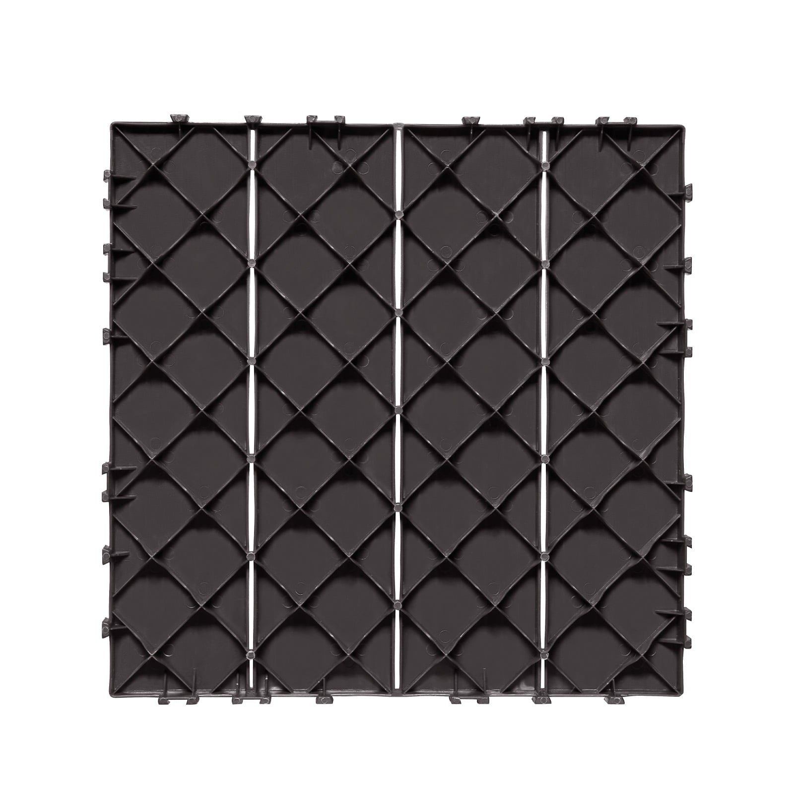KFFKFF Click-Together Deck Tiles, Set of 36, 12"x12" Covering 36 sq. ft, Durable Plastic Outdoor Ground Cover, Suitable for All Climates, Ideal for Patio, Porch, Poolside, Balcony, Backyard