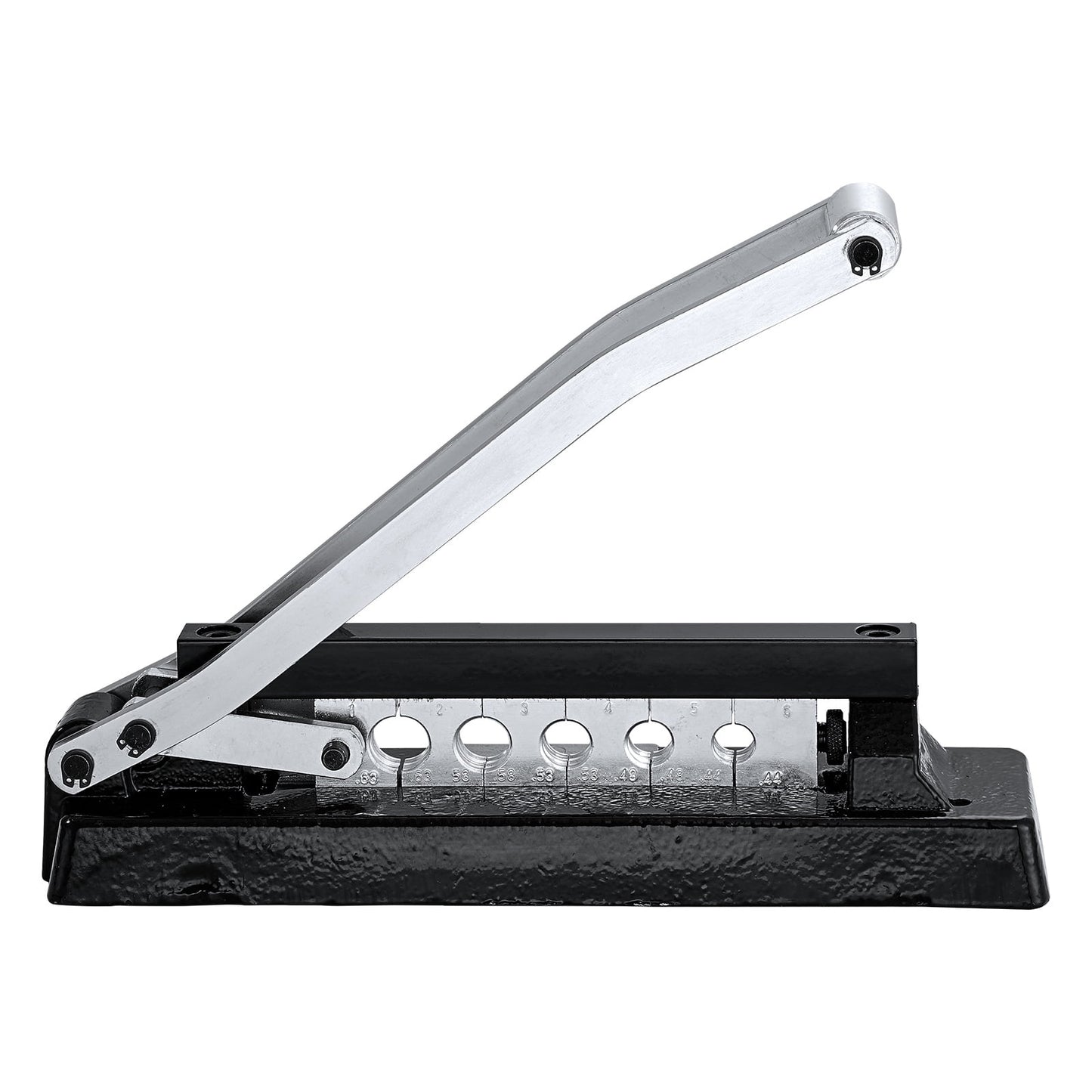 KFFKFF Durable Hose Ferrule Crimping Tool, Bench-Mounted Crimper with 5 Die Slots & 0.44"-0.63" Crimping Capacity for PVC and Rubber Hoses, Air Hose Repair Kit (Ferrules Excluded)
