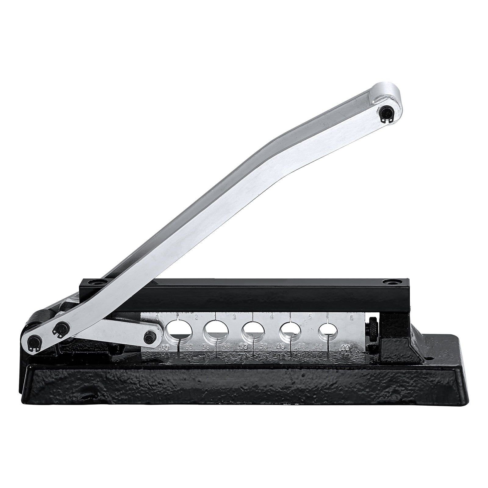 KFFKFF Durable Hose Ferrule Crimping Tool, Bench-Mounted Crimper with 5 Die Slots & 0.44"-0.63" Crimping Capacity for PVC and Rubber Hoses, Air Hose Repair Kit (Ferrules Excluded)