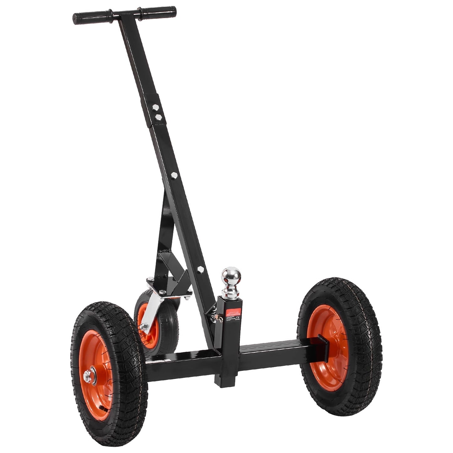 KFFKFF Durable Trailer Dolly with 1000lbs Tongue Capacity, Steel Construction, 2-inch Hitch Ball, 14-inch Pneumatic Wheels, Compact Design for RV and Trailer Transport