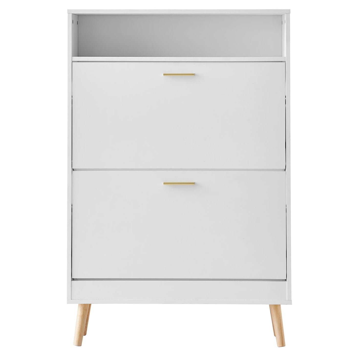 KFFKFF Footwear Cupboard with Pair of Tilt Drawers Footwear Storing Cabinet for Foyer Multicolor