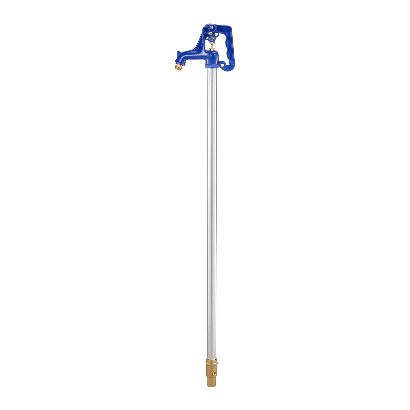 KFFKFF Frost-Proof Yard Hydrant, 3.22FT Outdoor Faucet with 12" Bury Depth, 3/4" NPT Pipe Connection, Lever Handle and Handwheel, No-Lead Design for Garden, Farm, and Irrigation Use