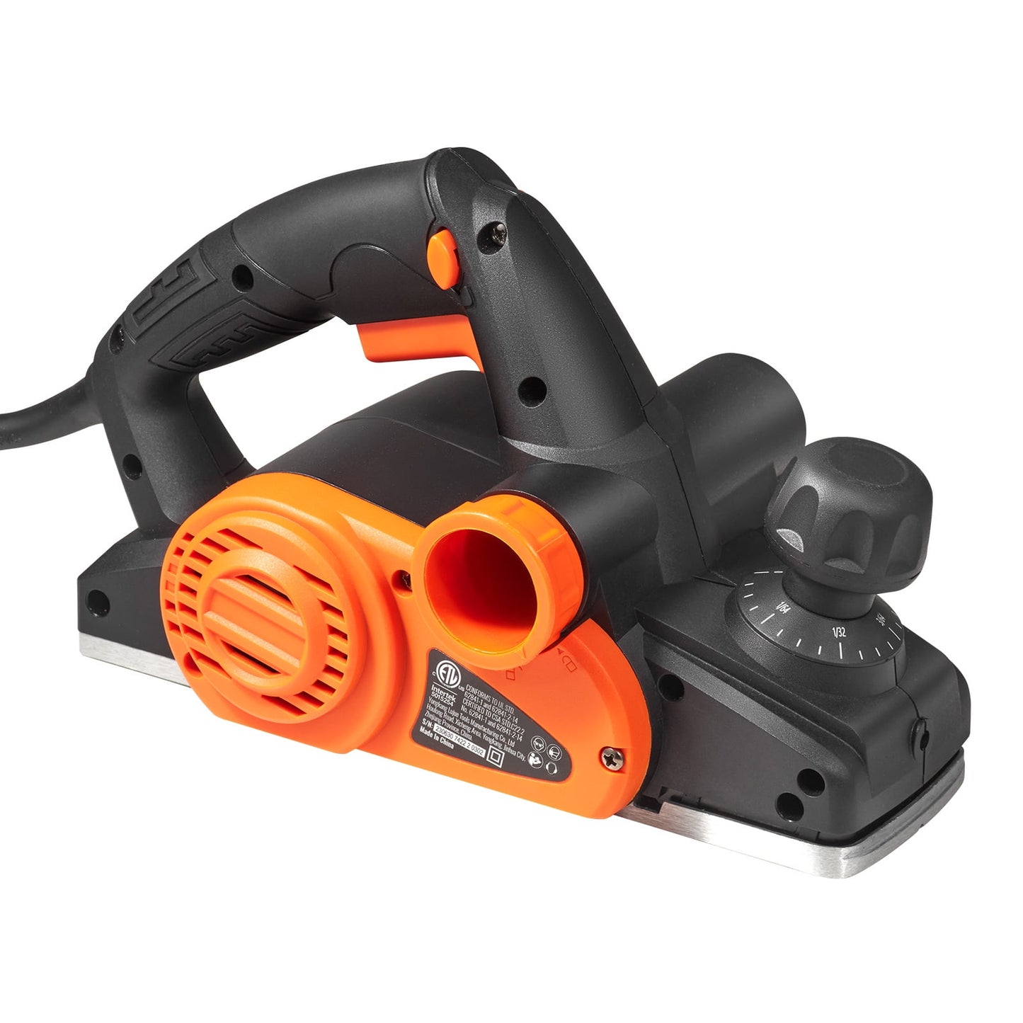 KFFKFF Hand Planer Corded Electric Hand Planer 3-1/4" 16500 RPM Woodworking DIY