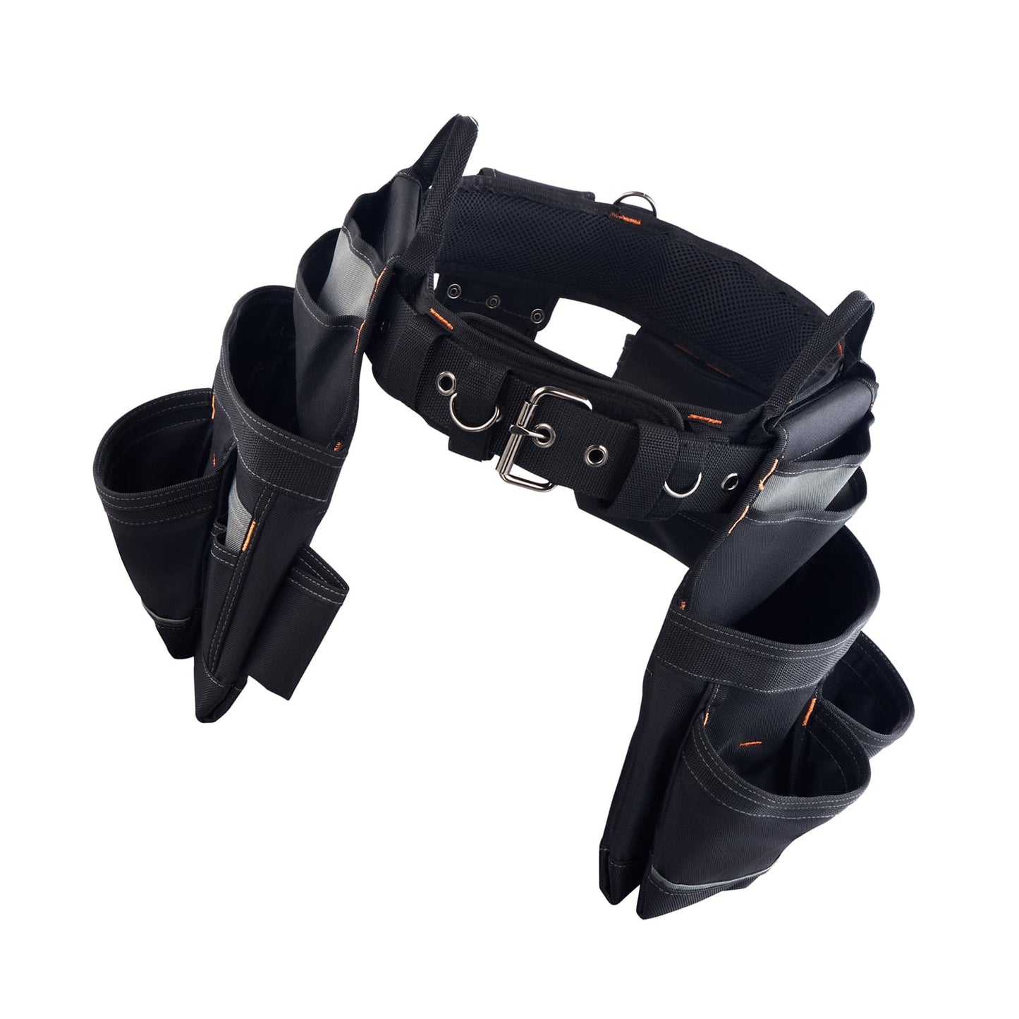 KFFKFF Professional Tool Belt with 18 Pockets, Adjustable Utility Pouch for Electricians, Carpenters, and Construction Workers, Heavy-Duty Work Organizer with Detachable Design, Fits 31-51" Waist