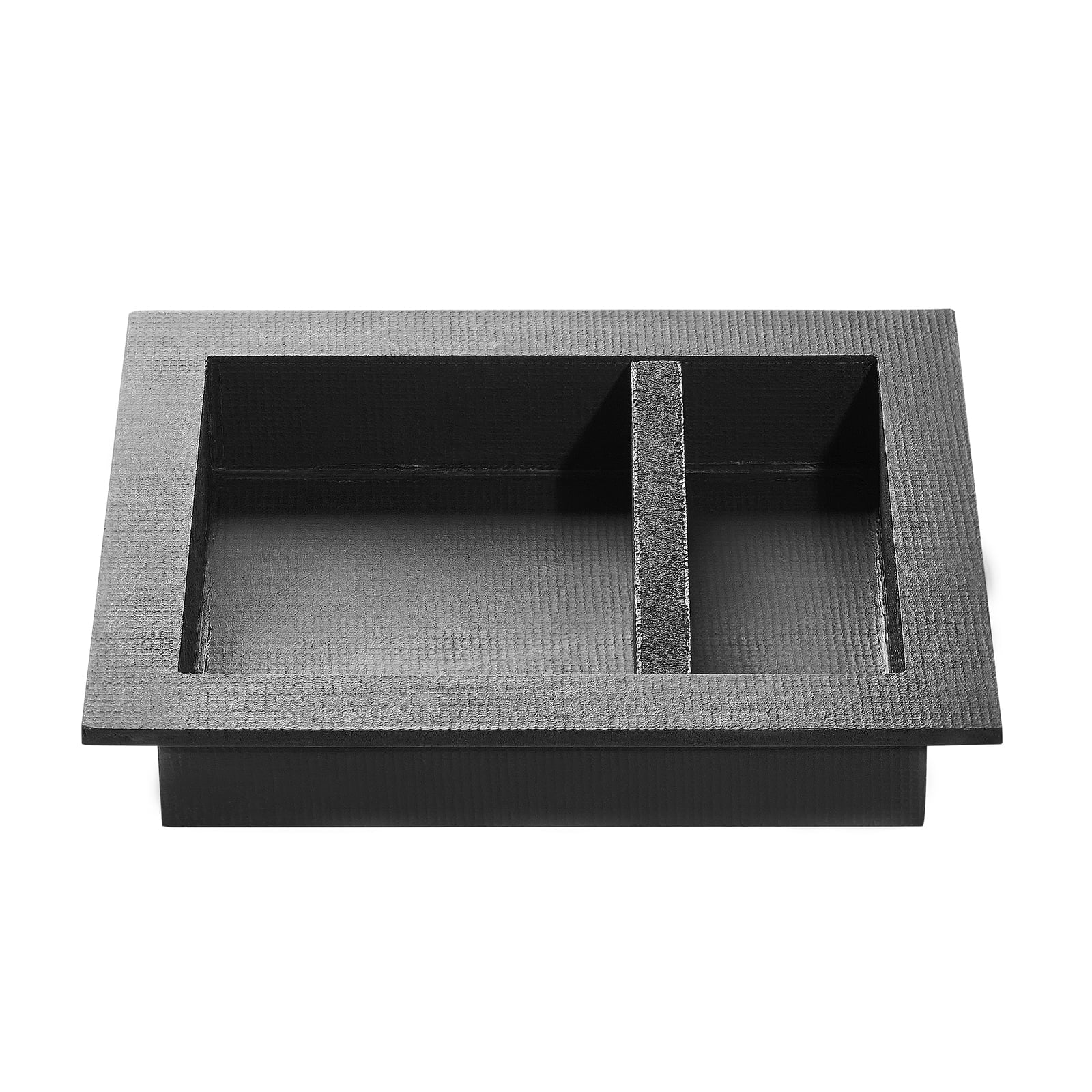 KFFKFF Recessed Wall Niche, 16 x 20 x 4 inch with Adjustable Divider Shelf, Contemporary Soap and Shampoo Storage Unit, Square Corners, Waterproof Construction, Black Finish for Bathroom Shower