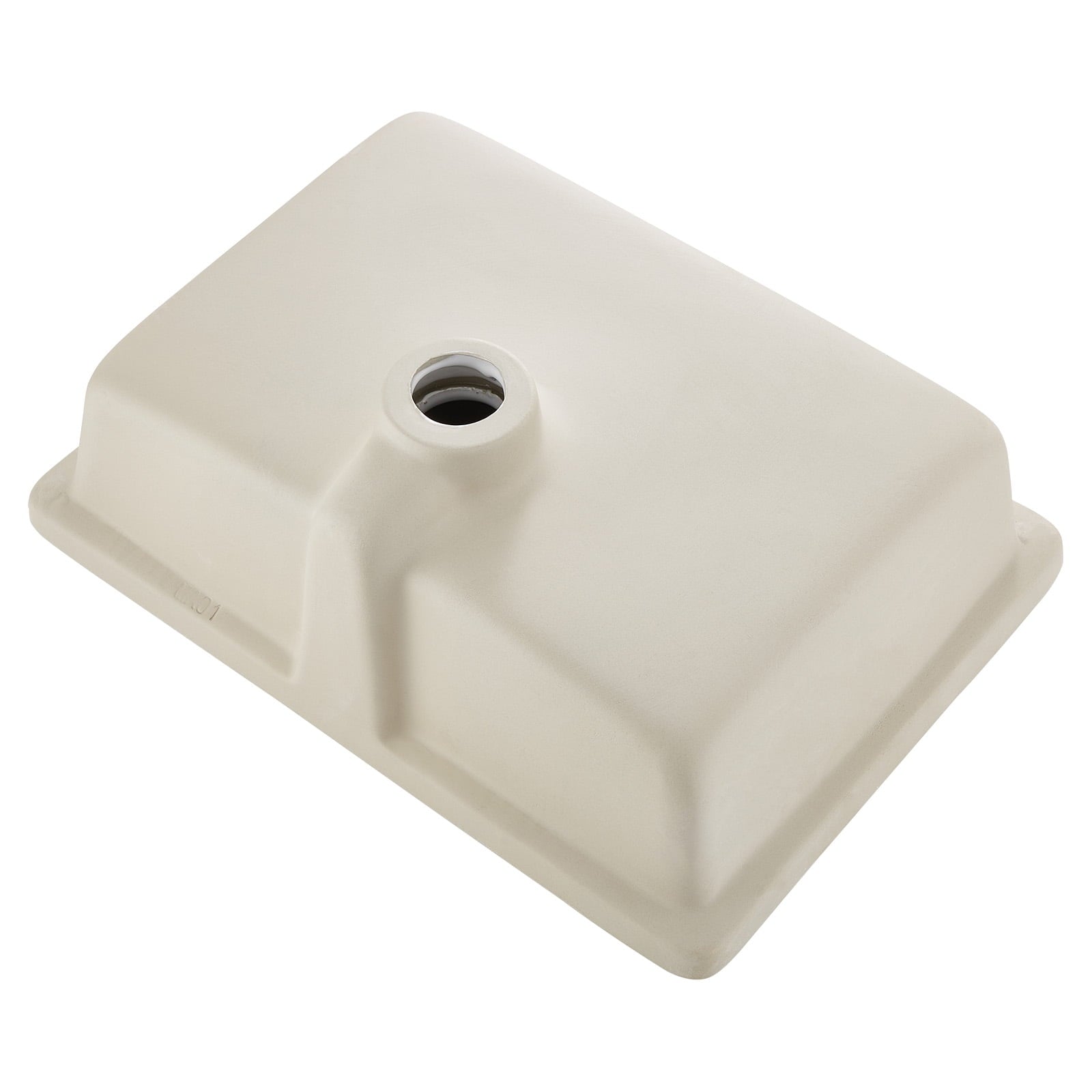 KFFKFF Rectangular Undermount Bathroom Sink, 3018, 18.5 x 13.19 Inch Ceramic, White