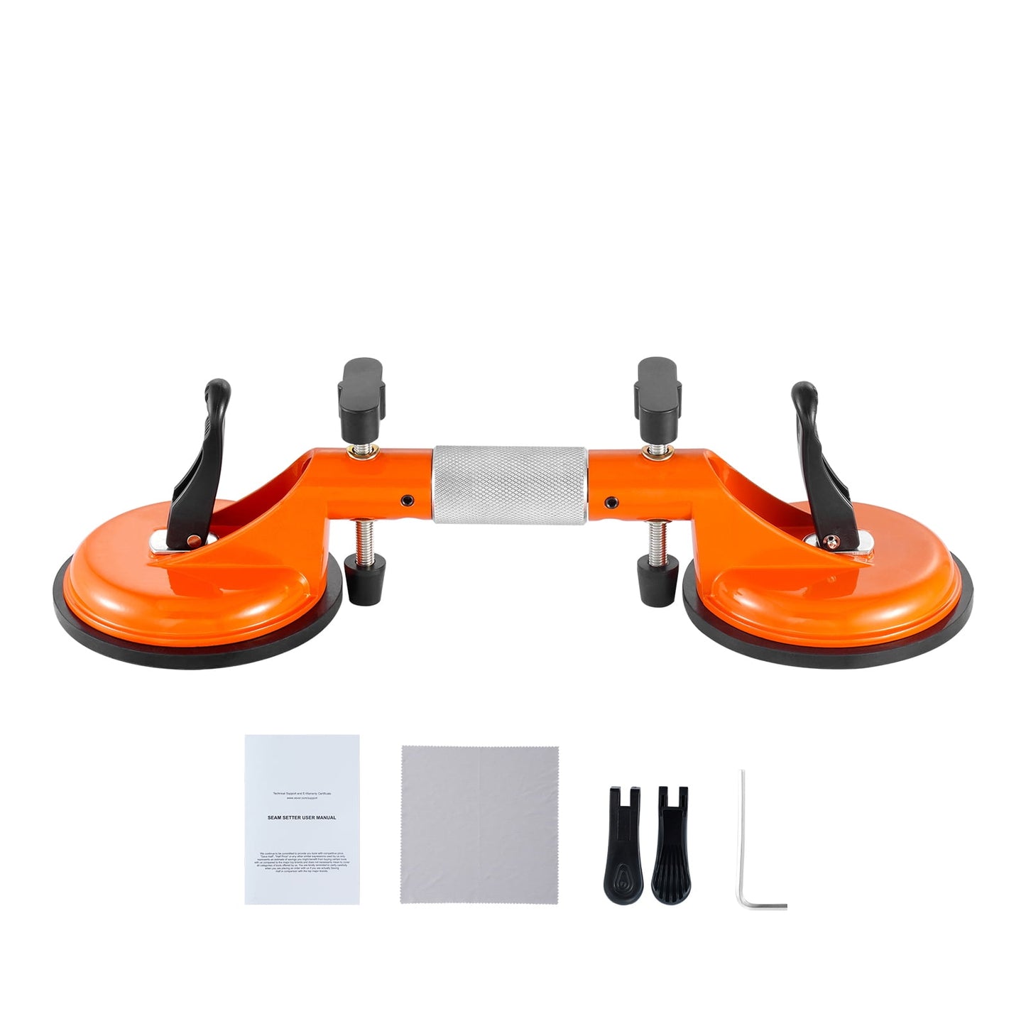 KFFKFF Uninterrupted Seam Setter, Dual Pack Stone Seam Setter with 5-inch Vacuum Grip Cups, Seam Connector for Joining & Balancing, 180Â° Flexible, Counter Surface Installation Equipment for Tile