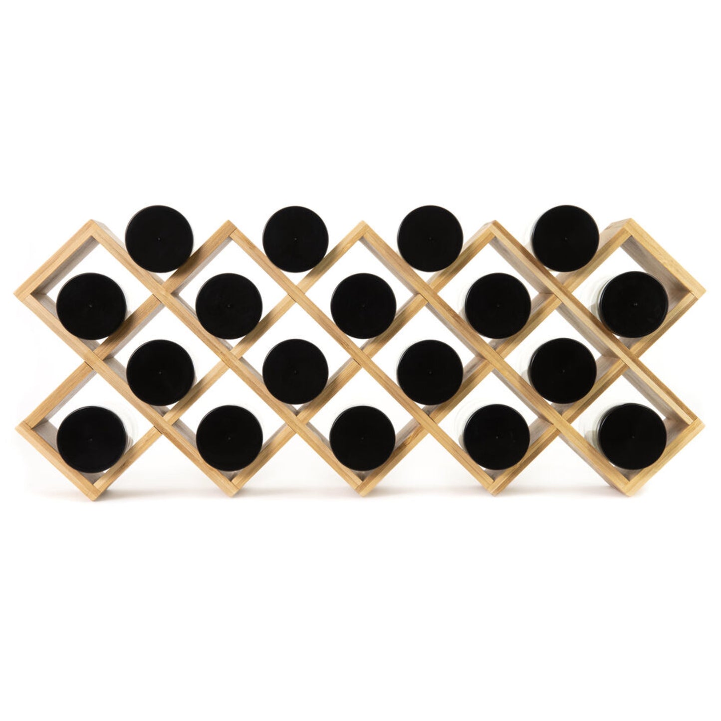 Kamenstein 18-Jar Criss Cross Spice Rack, Unfilled