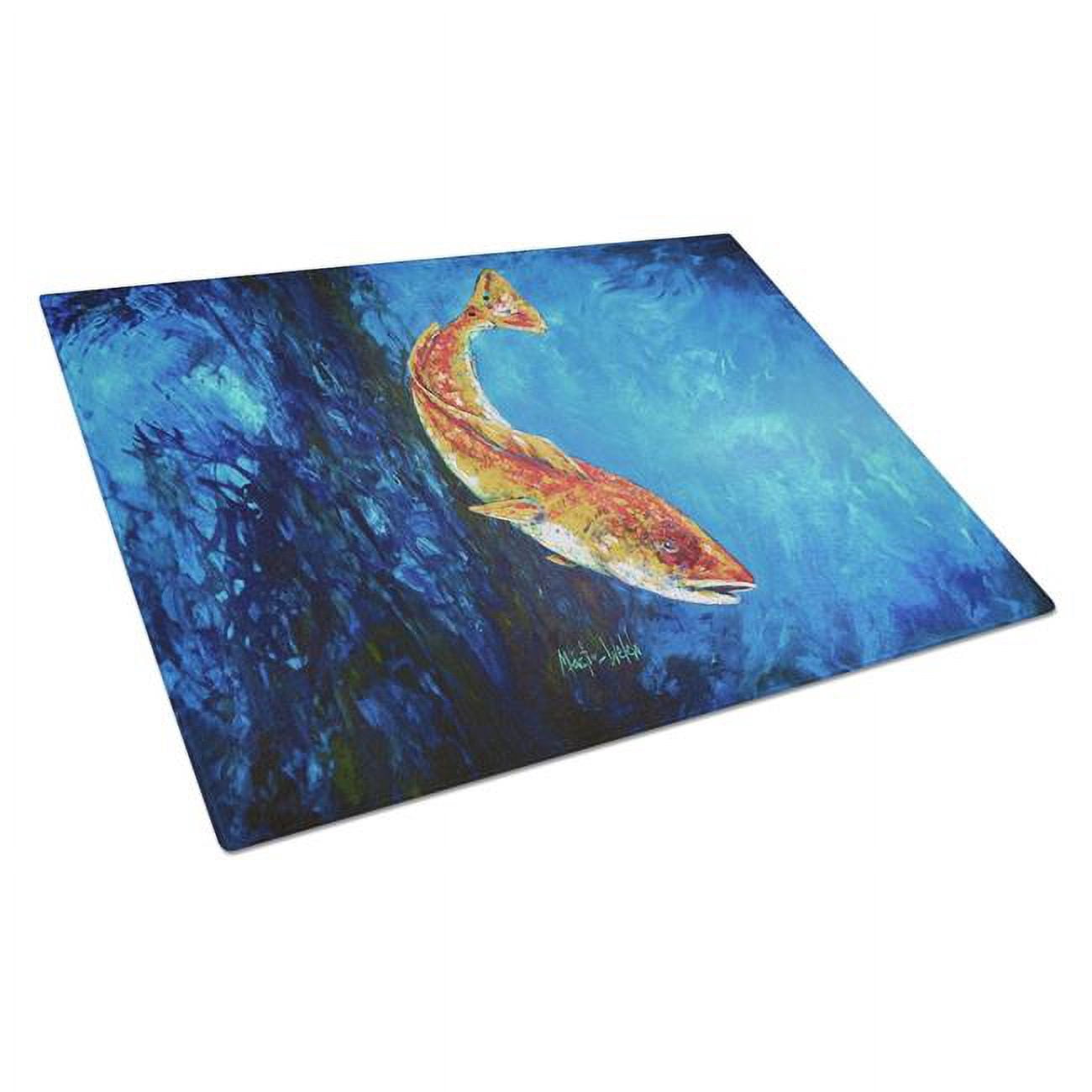 Katy Red Red Fish Glass Cutting Board 12 in x 15 in