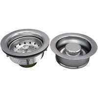 Keeney K5475 Kitchen Sink Strainer and Disposal Flange, Polished Chrome