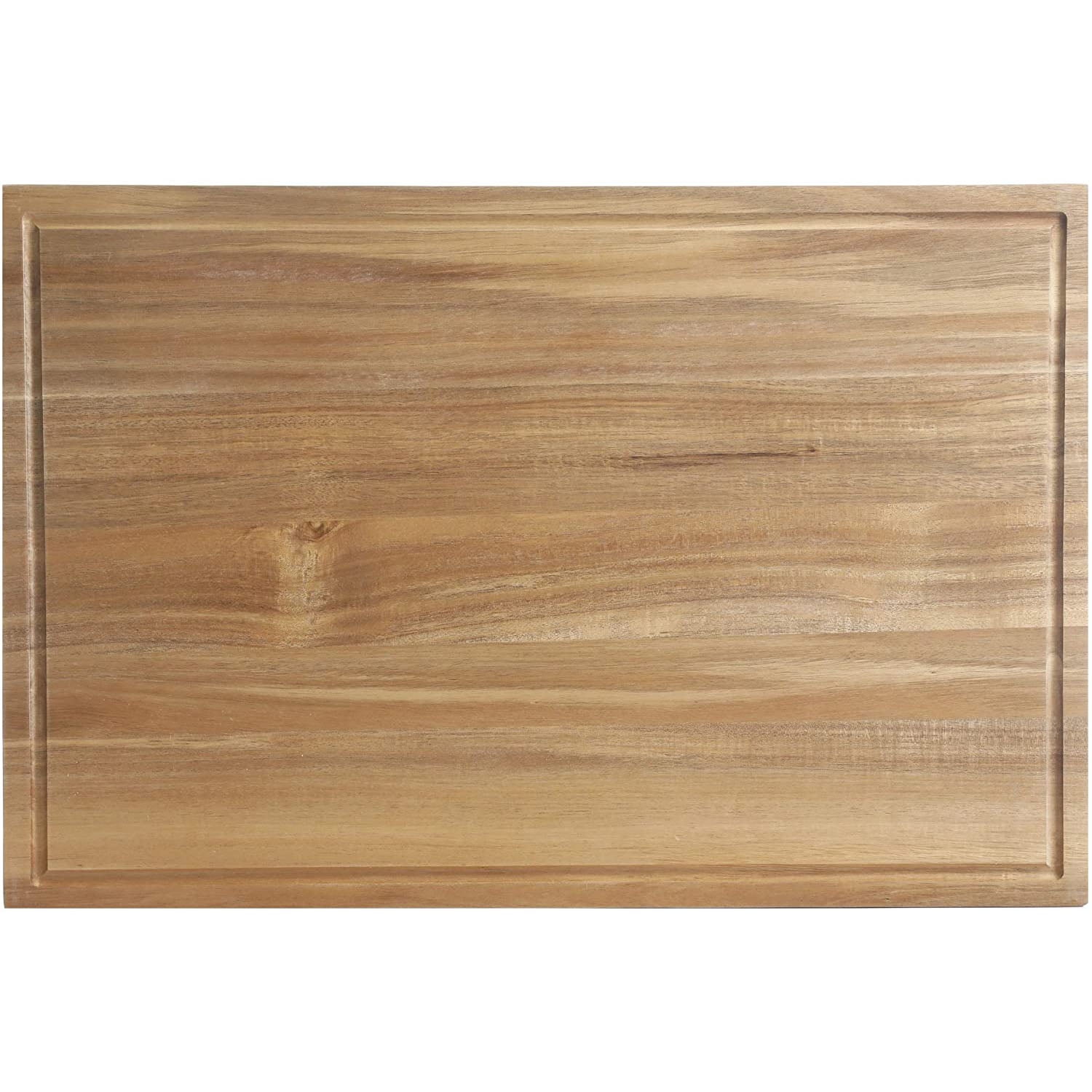 Kenmore Kenosha 24 x 16 Inch Kitchen Cutting Board w/ Juice Groove, Acacia Wood