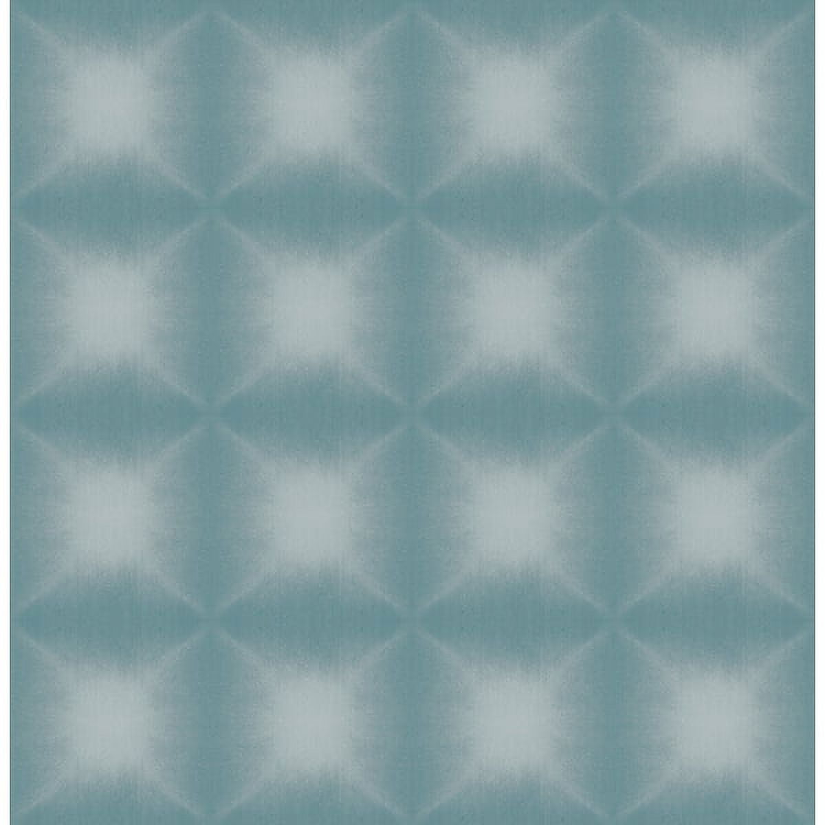 Kenneth James Echo Teal Geometric Wallpaper, 20.5-in by 33-ft, 56.4 sq. ft