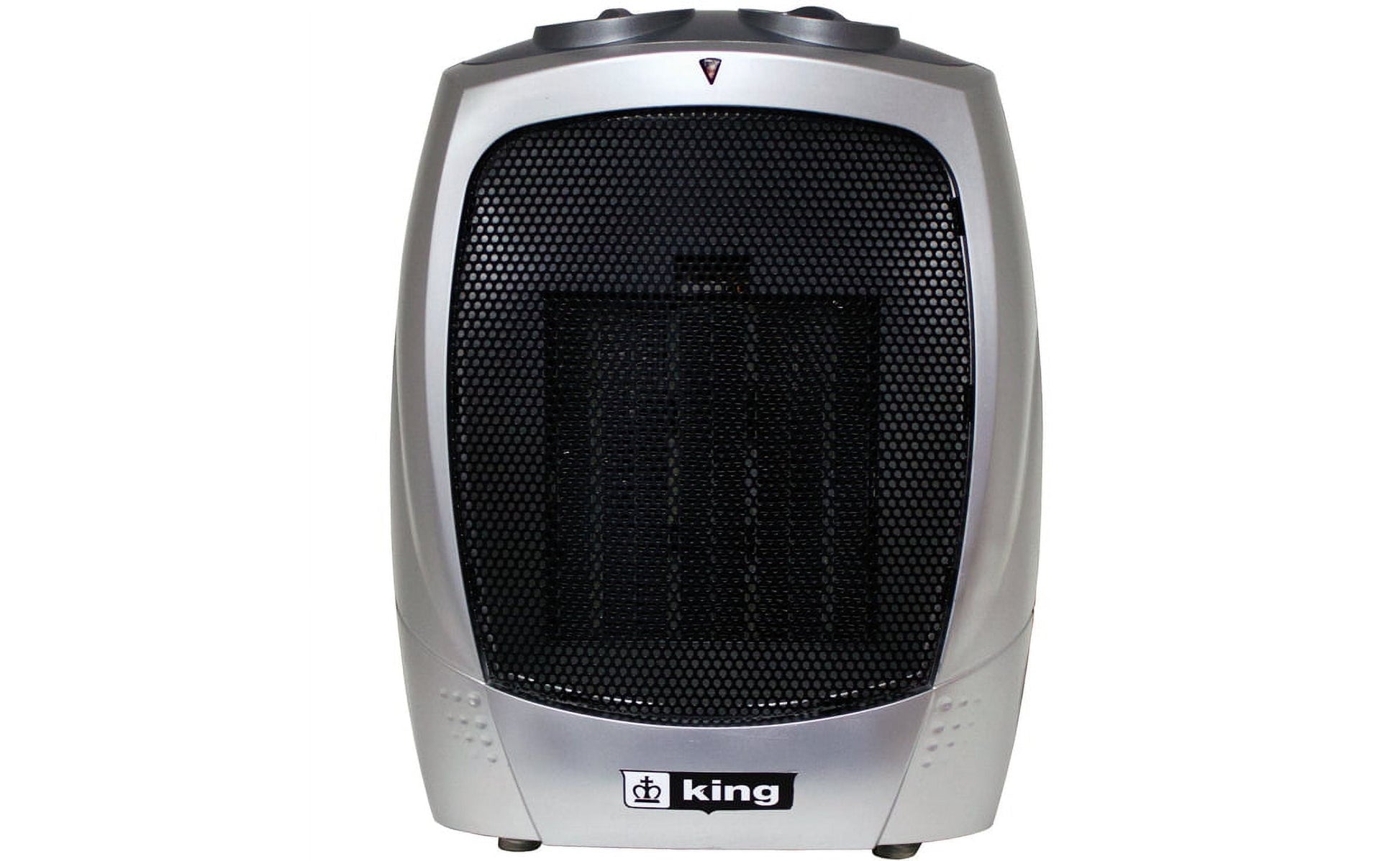 King Electric Portable Ceramic Fan Heater, 1500W / 120V, Silver, PH-2