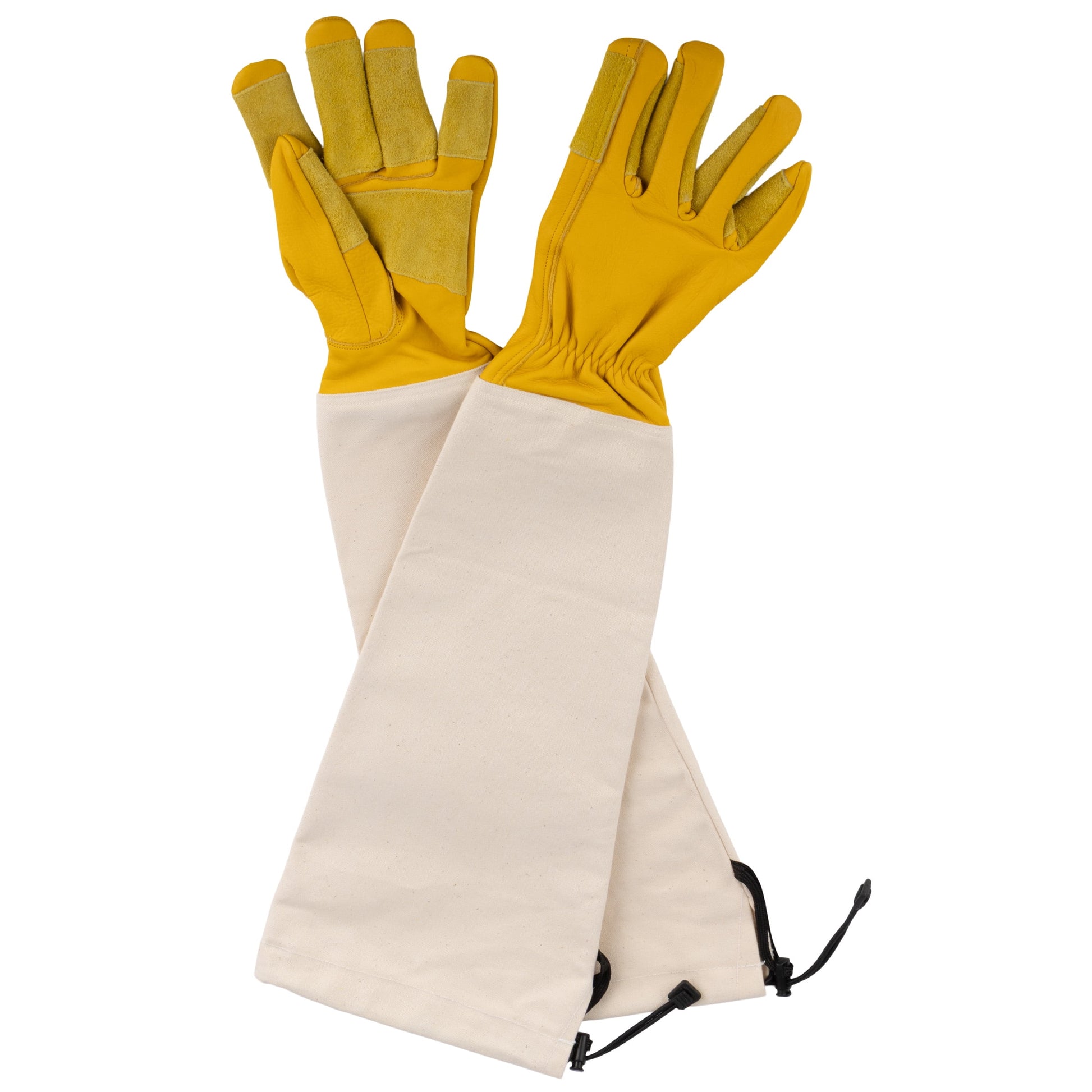 Kings County Tools Gloves for Women and Men - Full Arm Protection - Reinforced Cowhide Leather & Canvas, Medium