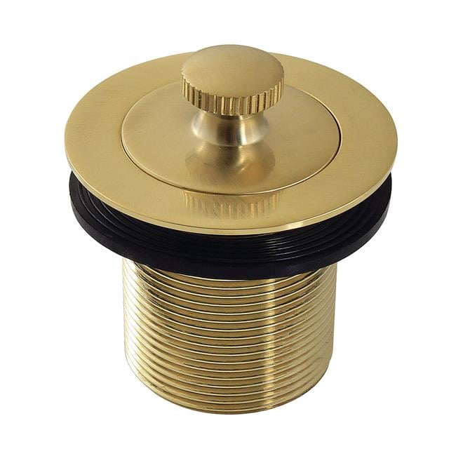 Kingston Brass DLT17SB 1.5 in. Lift & Turn Tub Drain with 1.75 in. Body Thread, Brushed Brass