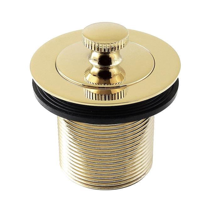 Kingston Brass DLT17PB 1.5 in. Lift & Turn Tub Drain with 1.75 in. Body Thread, Polished Brass