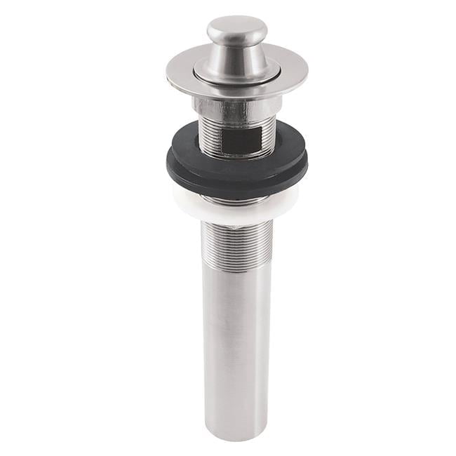 Kingston Brass KB3006 17 ga Lift & Turn Sink Drain with Overflow, Polished Nickel