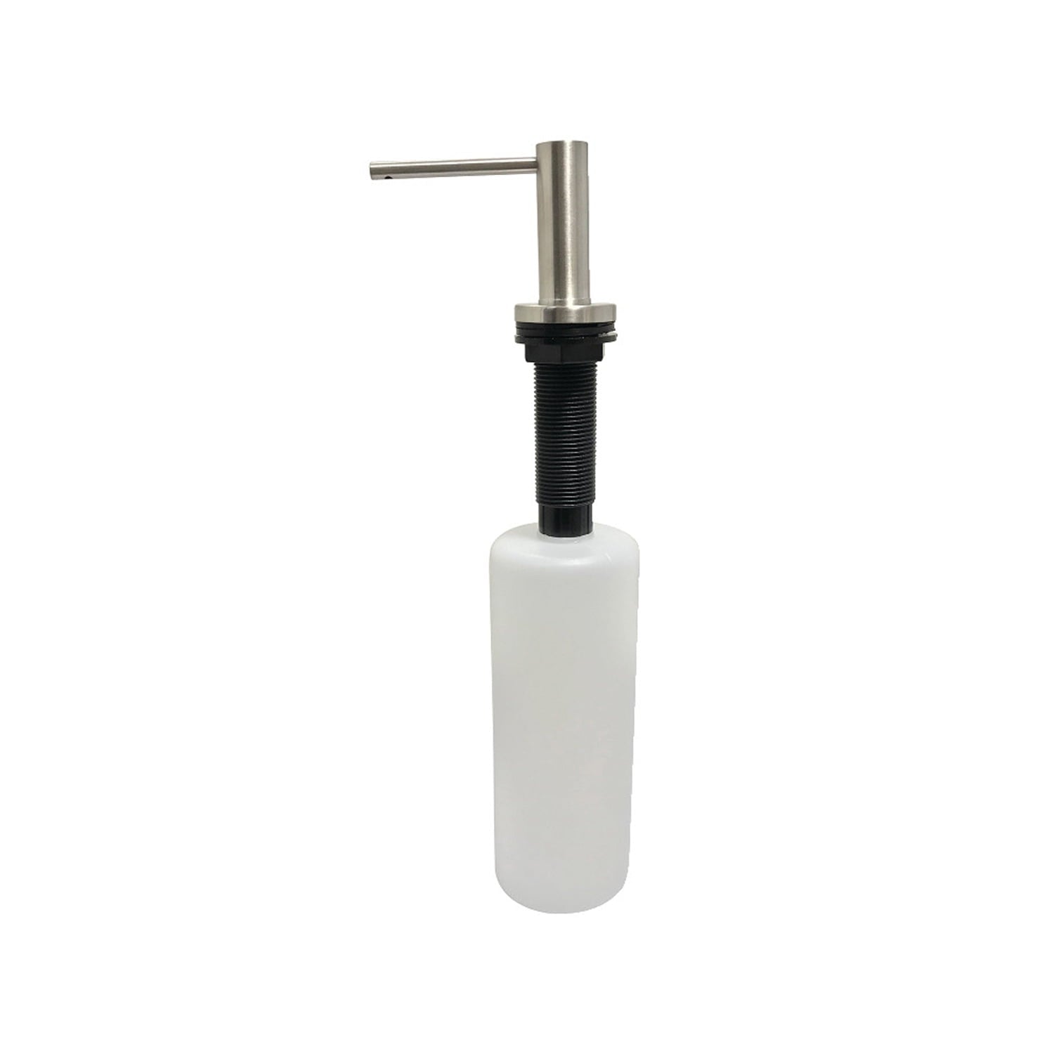 Kingston Brass SD8618 17 oz Elinvar Soap Dispenser with Straight Nozzle, Brushed Nickel