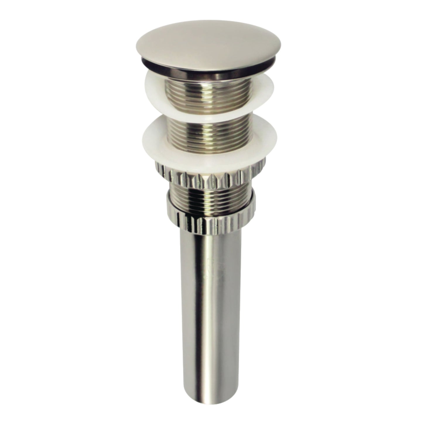 Kingston Brass EV8218 Coronel Brass Push Pop-Up Bathroom Sink Drain in Brushed Nickel