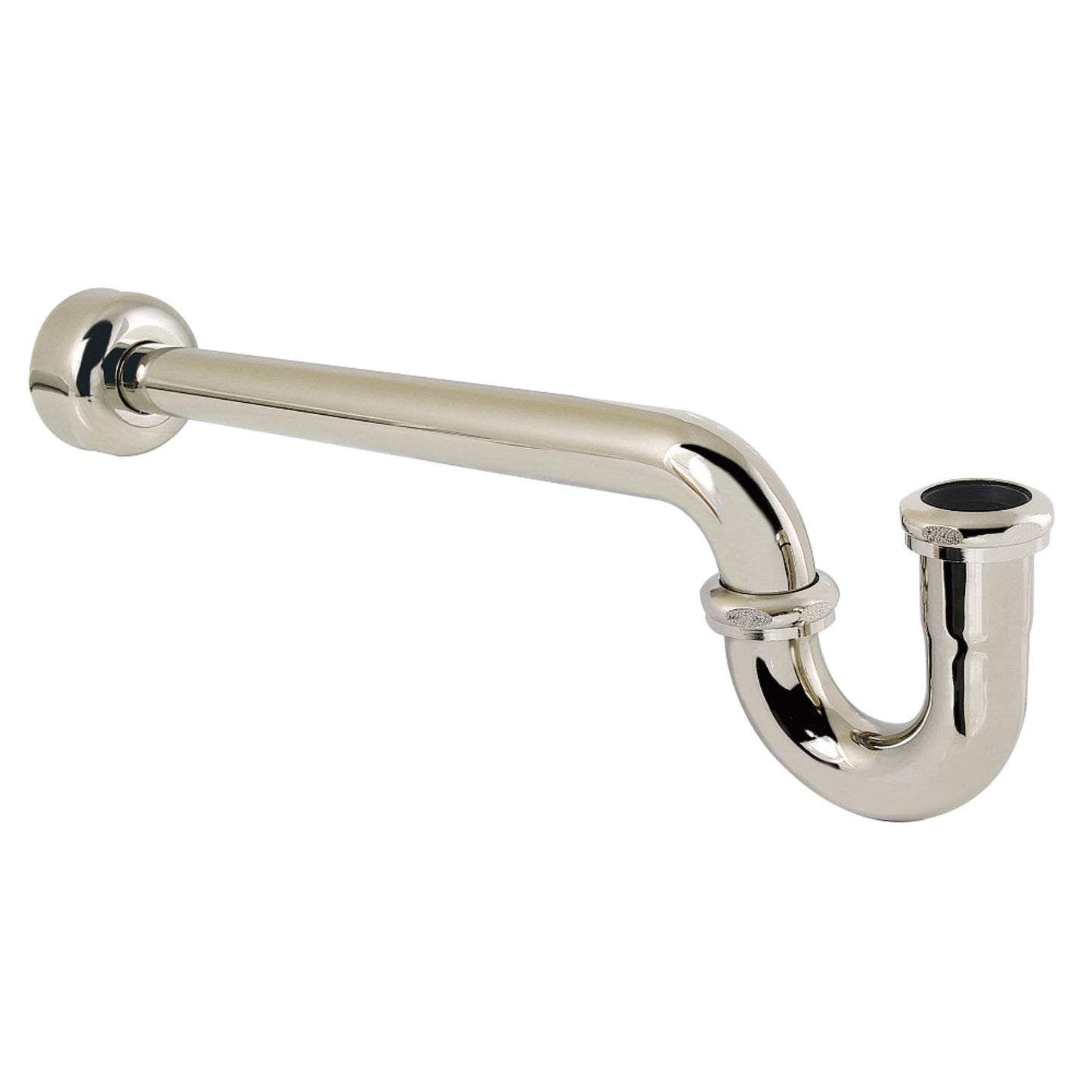 Kingston Brass CC6246 1-1/4" (or 1-1/2") x 1-1/2" P-Trap with Box Flange, 19" Length, 18 Gauge, Polished Nickel