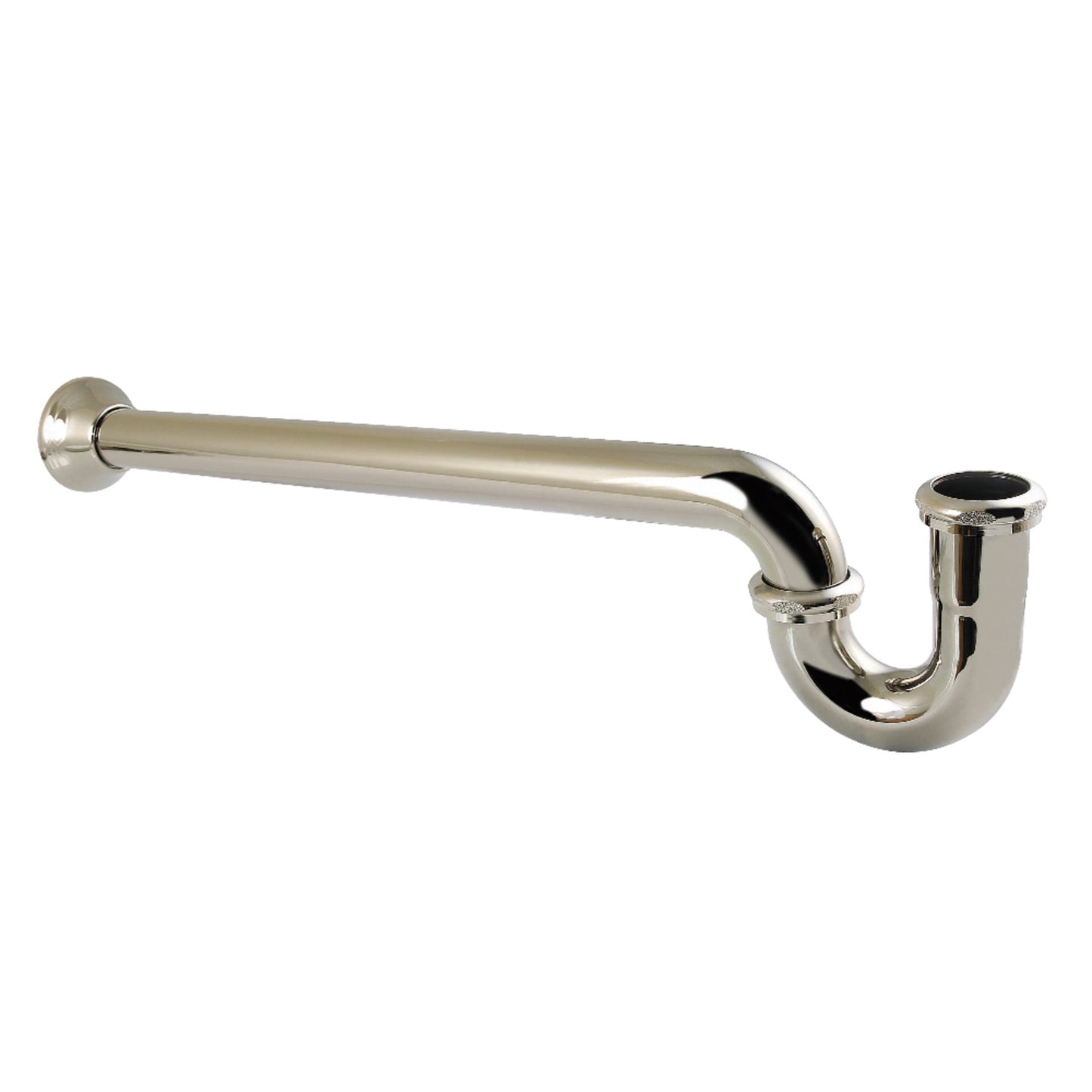 Kingston Brass CC7126 1-1/2" P-Trap with Bell Flange, 24" Length, 18 Gauge, Polished Nickel
