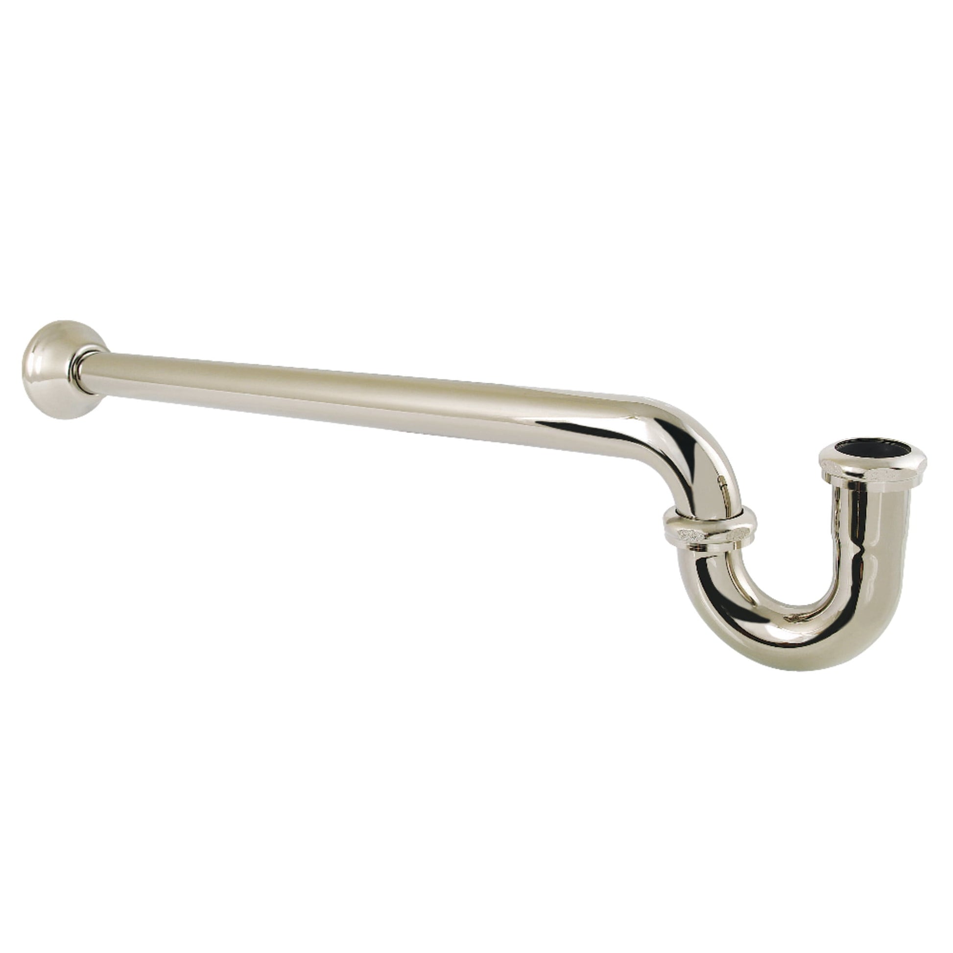 Kingston Brass CC7186 1-1/4" P-Trap with Bell Flange, 24" Length, 18 Gauge, Polished Nickel