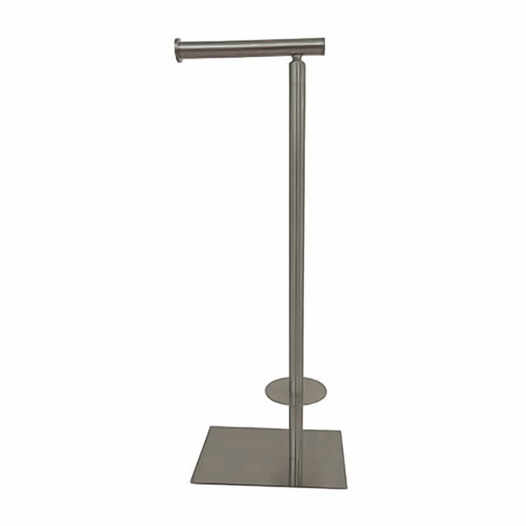 Kingston Brass CC8008 Claremont Freestanding Toilet Paper Stand & Metal Lever Handle Satin Nickel