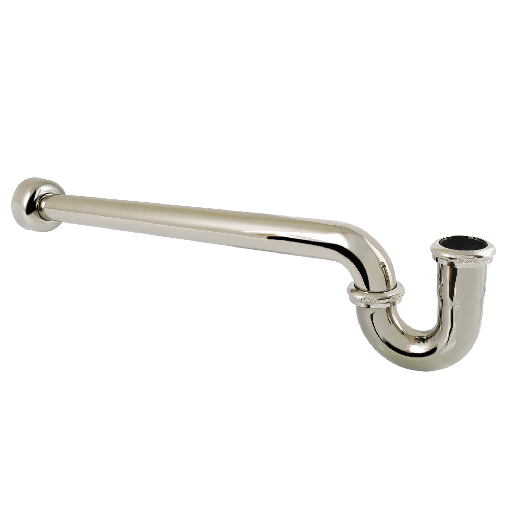 Kingston Brass CC9126 1-1/2" P-Trap with Box Flange, 24" Length, 18 Gauge, Polished Nickel