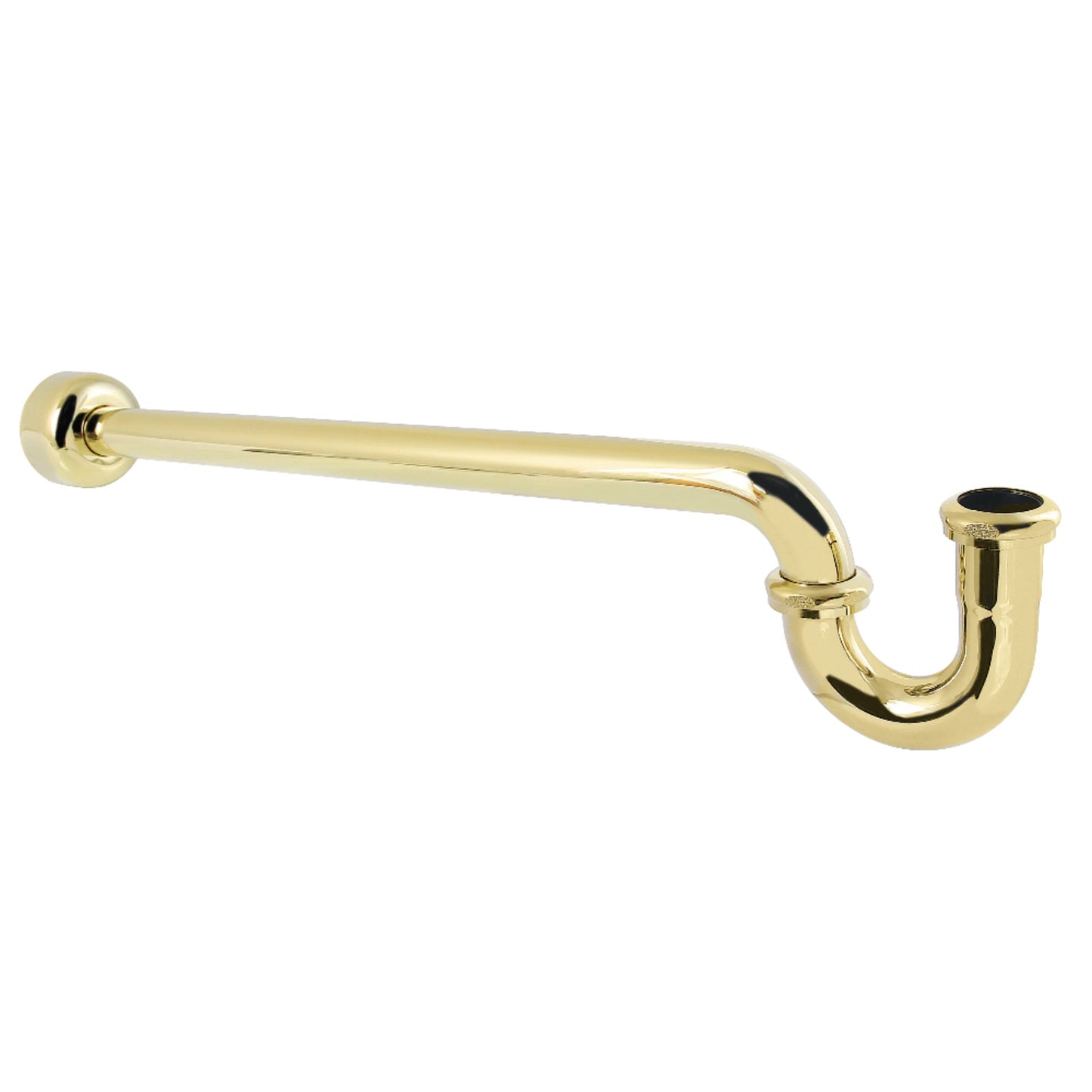 Kingston Brass CC9182 1-1/4" P-Trap with Box Flange, 24" Length, 18 Gauge, Polished Brass