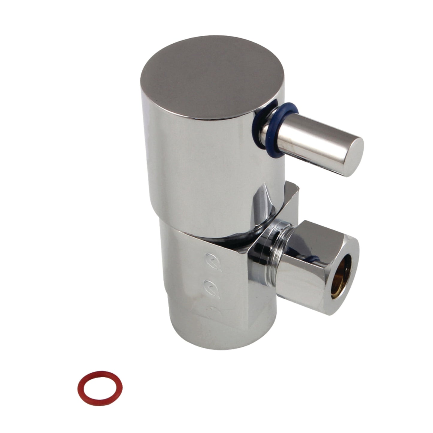 Kingston Brass CD43301DL 1/2-Inch FIP x 3/8-Inch O.D. Anti-Seize Deluxe Quarter-Turn Ceramic Hardisc Cartridge Angle Stop in Polished Chrome