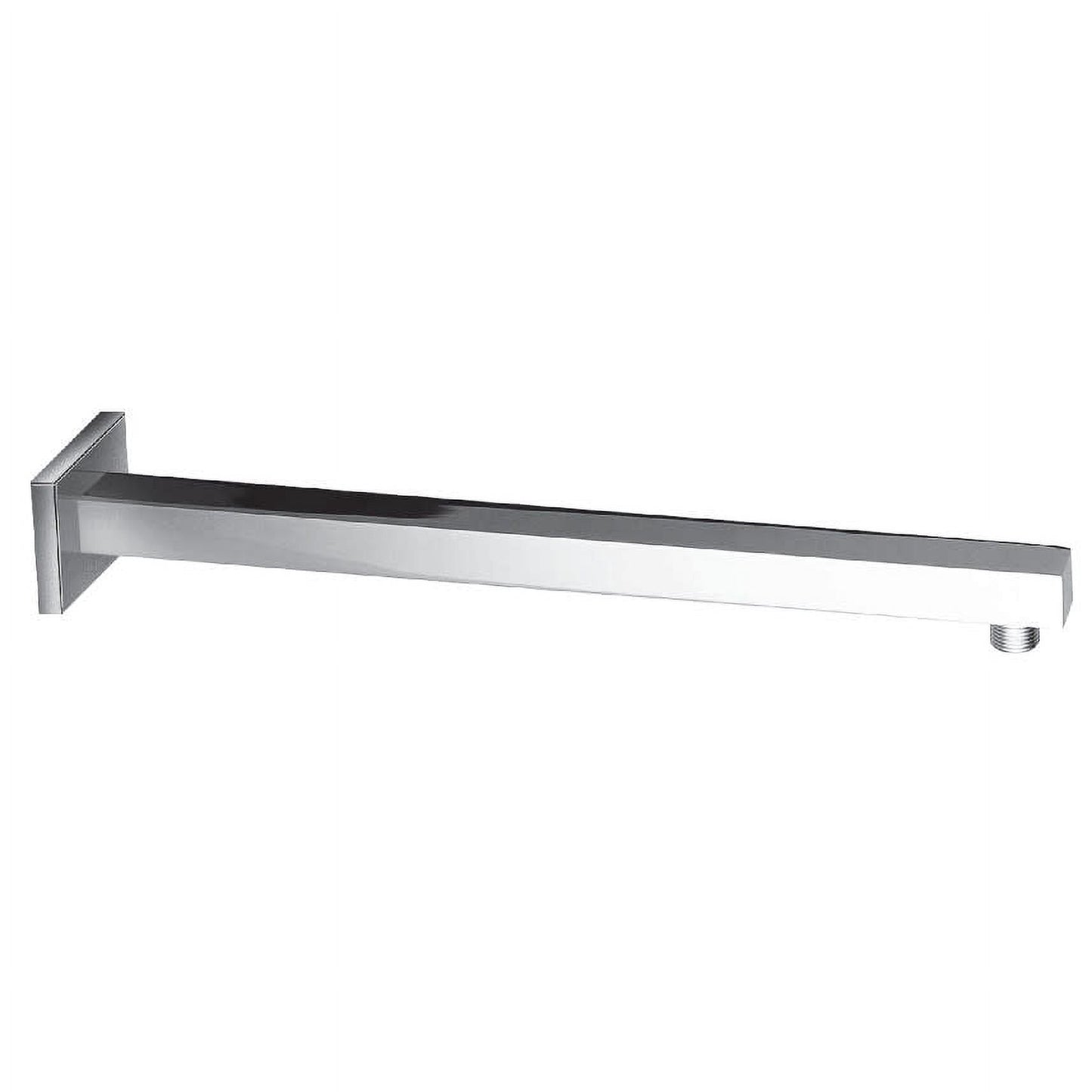Kingston Brass K4161 Shower Scape 15-3/4" Square Rain Drop Shower Arm with Flange, Polished Chrome