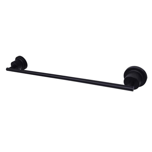 Kingston Brass Concord 18-Inch Single Towel Bar In Matte Black Finish BAH8212MB