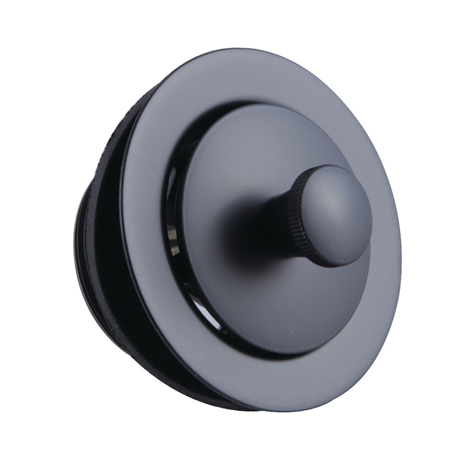 Kingston Brass DLL200MB Brass Lift & Lock Tub Drain, Matte Black