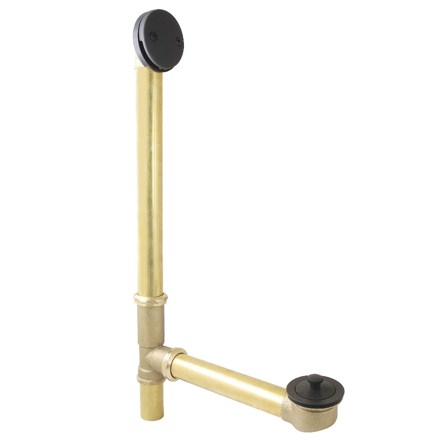 Kingston Brass DLL3165 21-Inch Lift and Lock Tub Waste and Overflow, 20 Gauge, Oil Rubbed Bronze