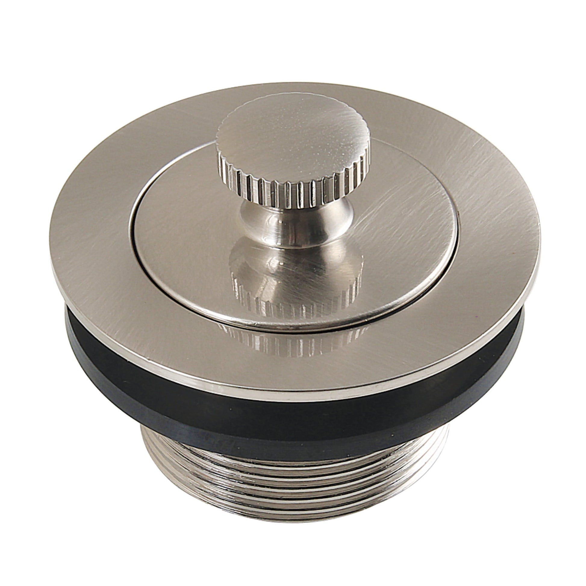 Kingston Brass DLT2088 1-1/2-Inch Brass Lift & Lock Bathtub Drain in Brushed Nickel