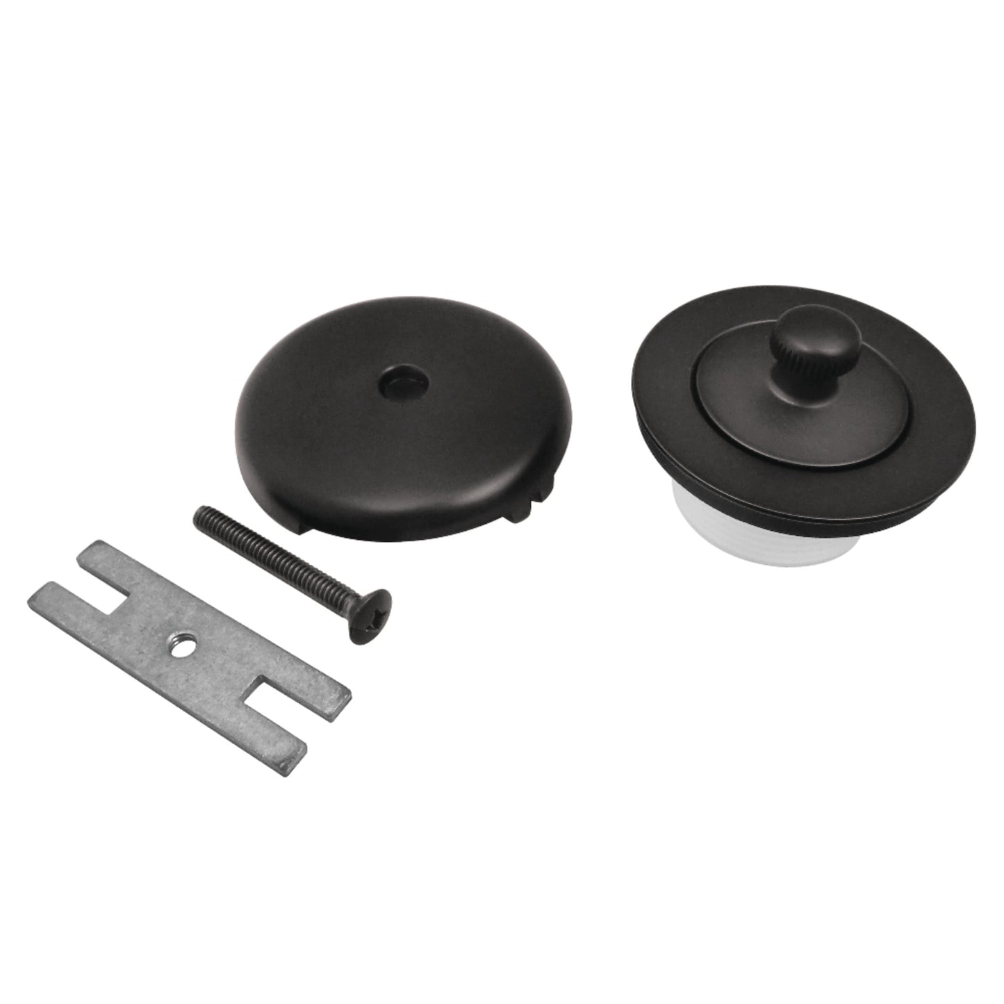 Kingston Brass DLT5301A0 Trimscape Zinc Alloy Lift and Turn Tub Drain Conversion Kit in Matte Black