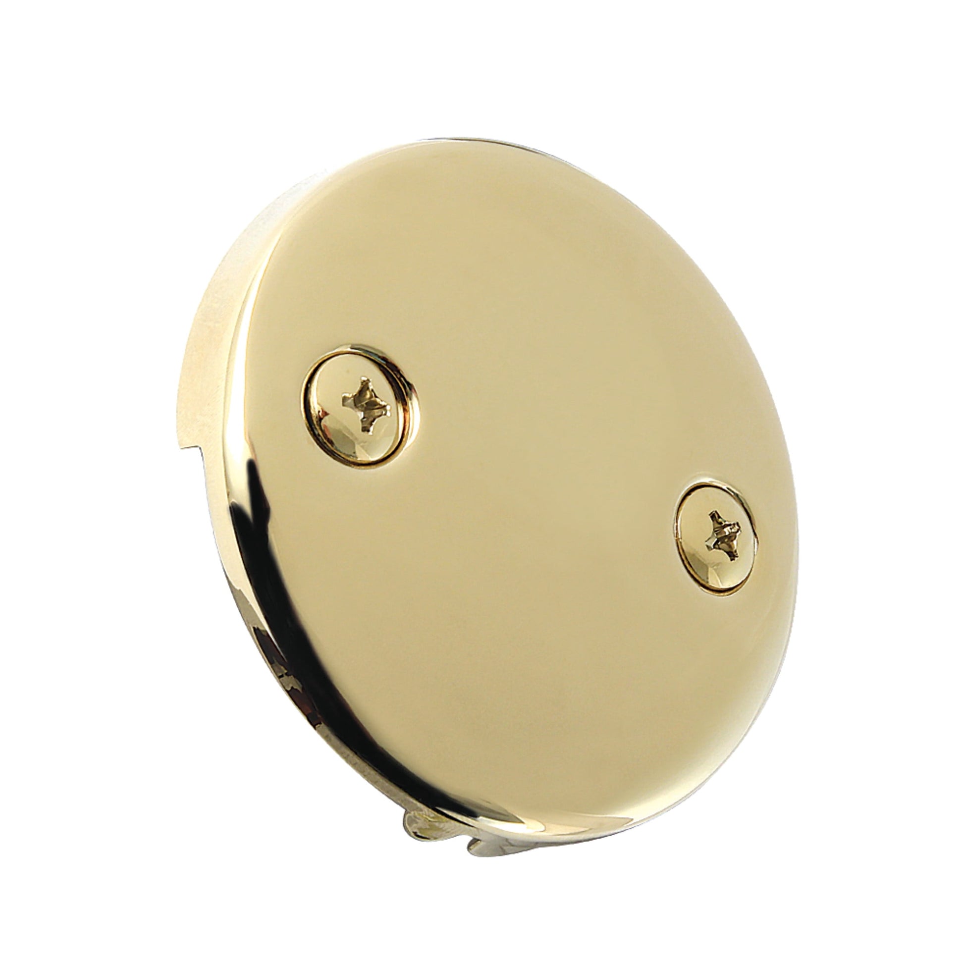Kingston Brass DTT102 Round Bathtub Overflow Plate in Polished Brass