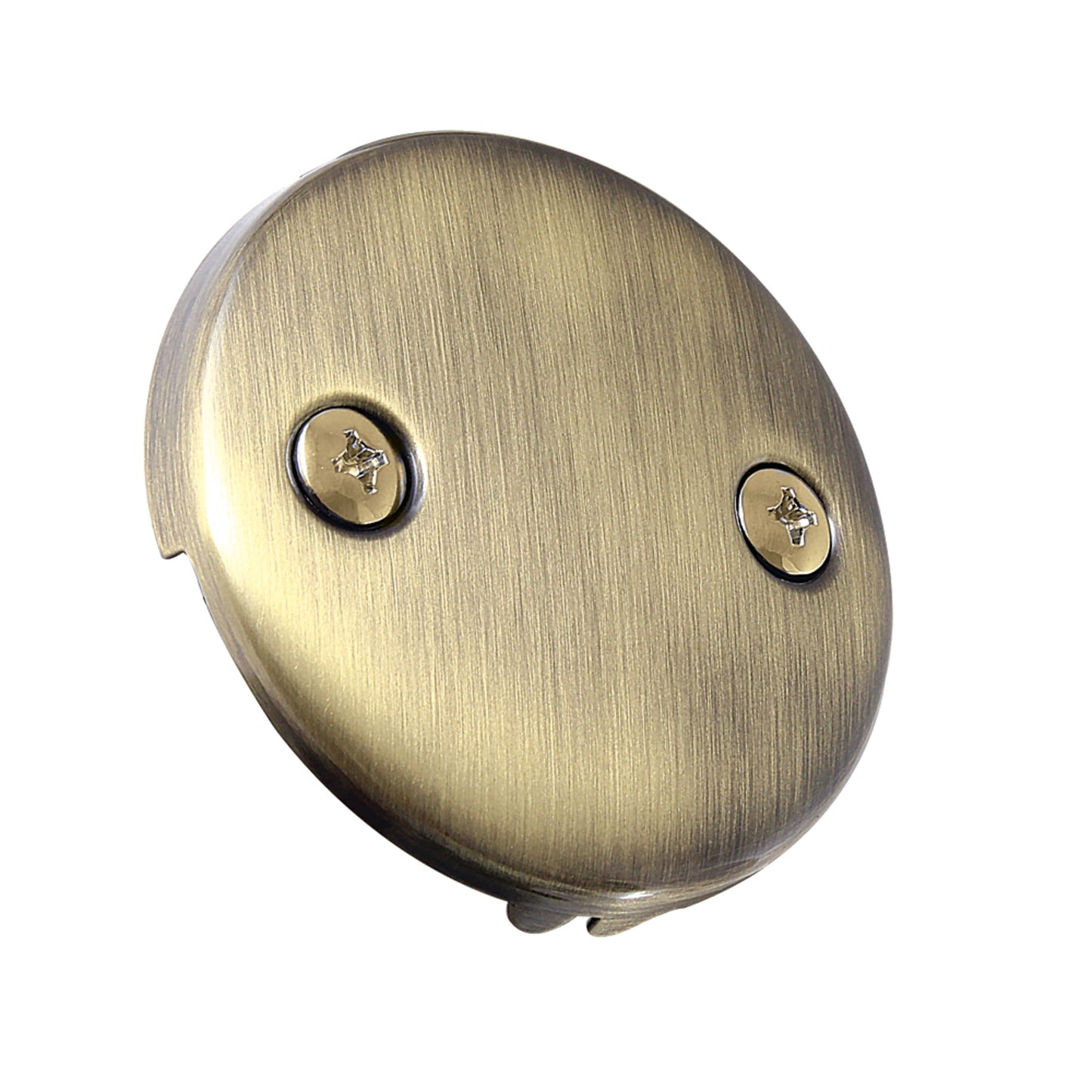 Kingston Brass DTT103 Round Bathtub Overflow Plate in Antique Brass