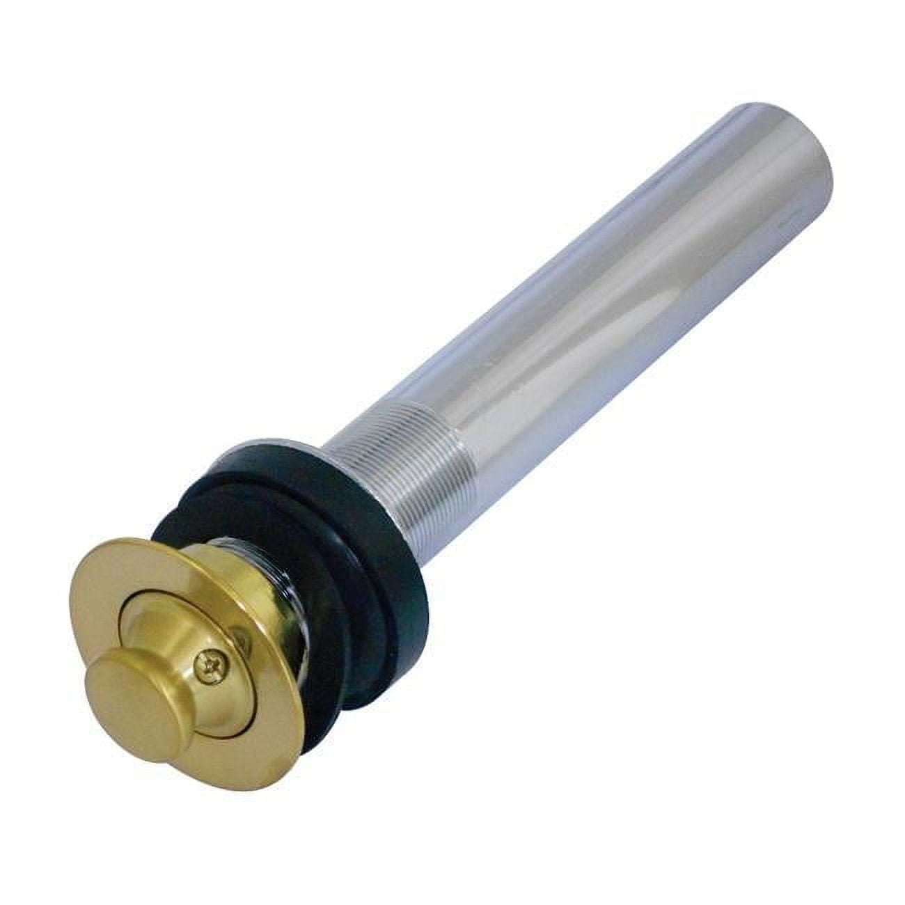 Kingston Brass EV3007 Lift and Turn Sink Drain without Overflow Brushed Brass