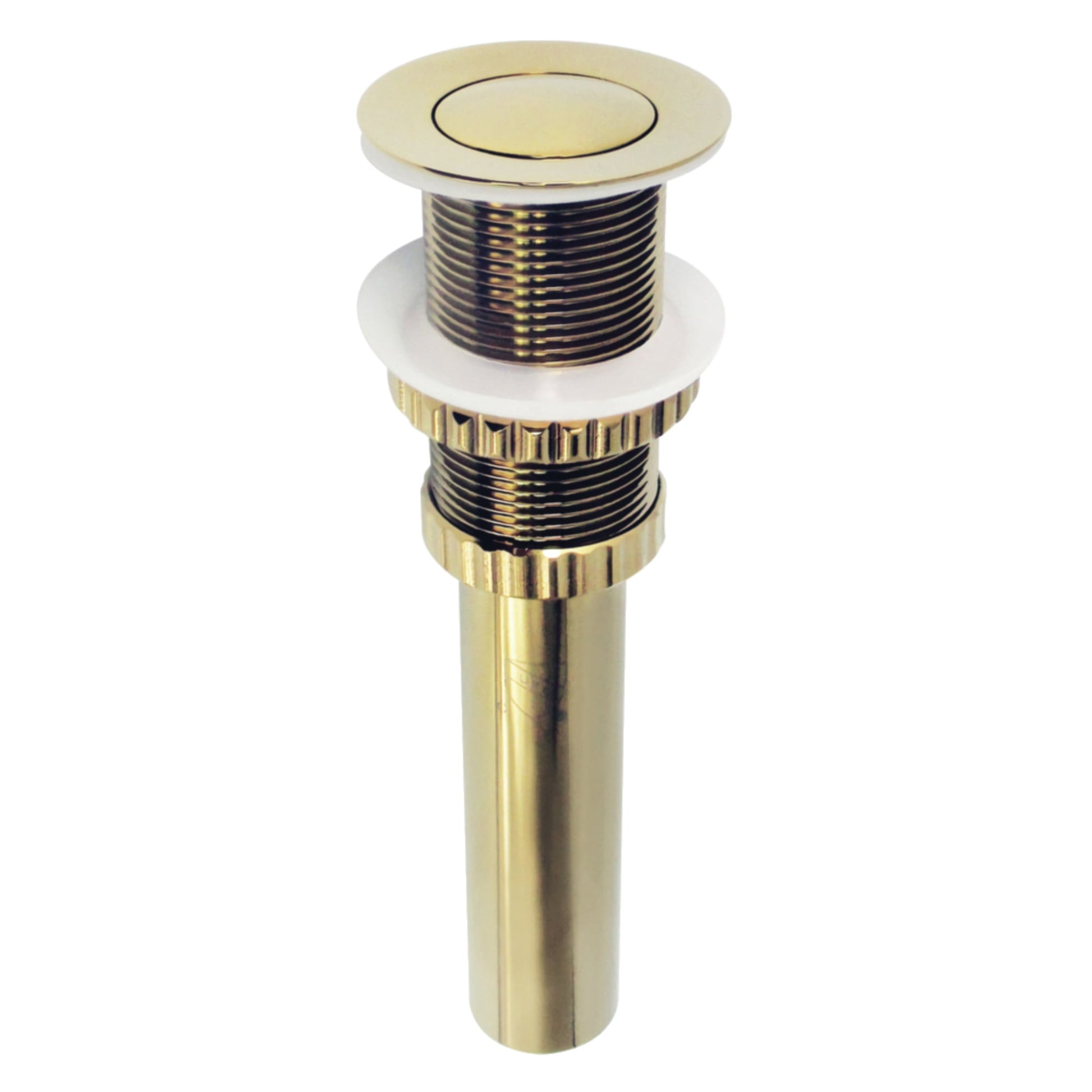 Kingston Brass EV8412 Coronet Brass Push Pop-Up Bathroom Sink Drain in Polished Brass
