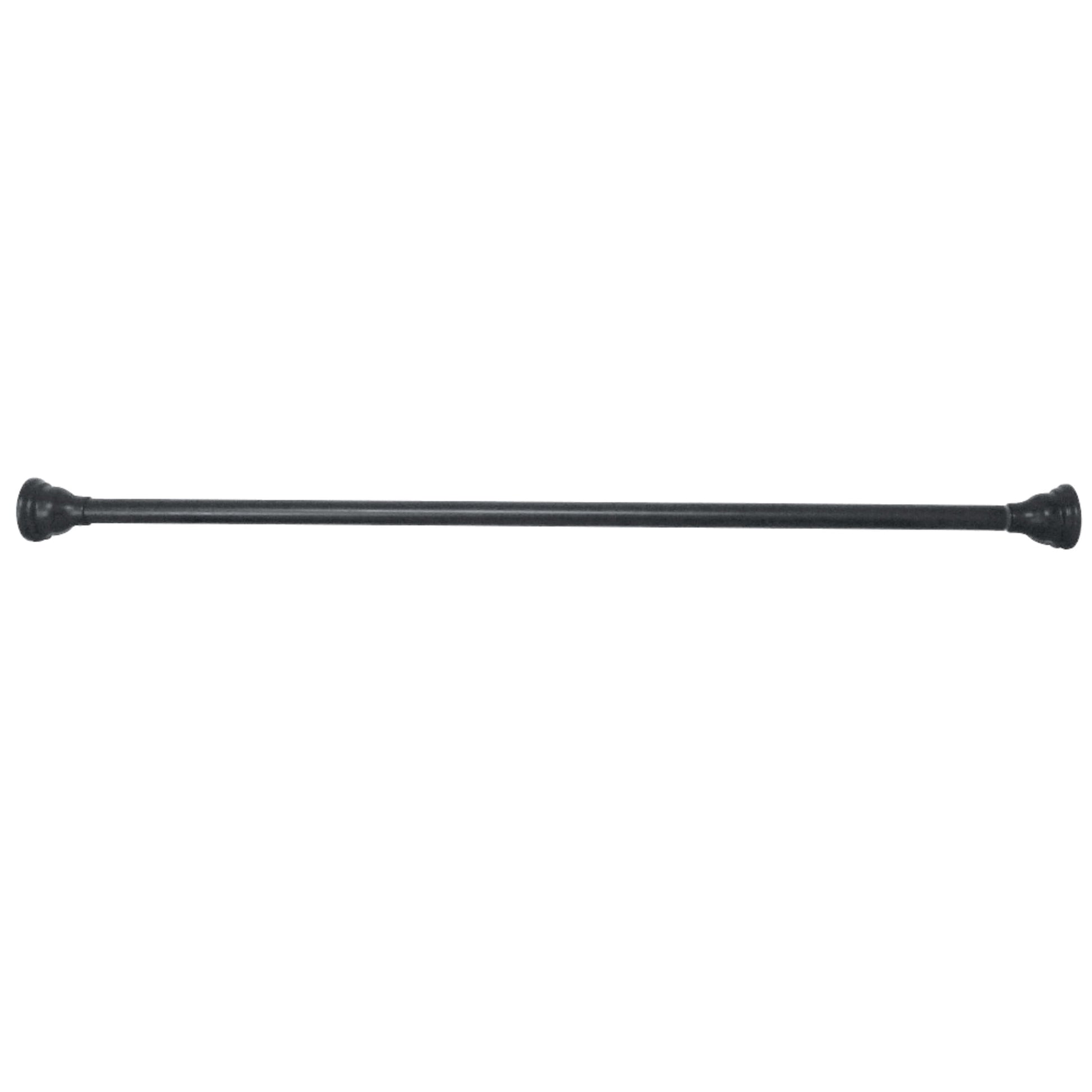 Kingston SR110 Edenscape 60-Inch to 72-Inch Adjustable Shower Curtain Rod in Matte Black