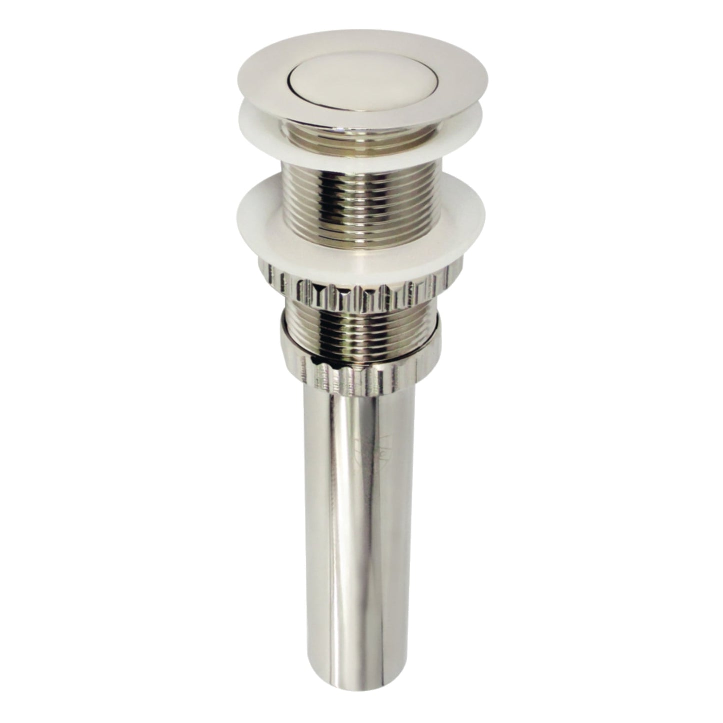 Kingston Brass EV8410MB Coronet Brass Push Pop-Up Bathroom Sink Drain in Matte Black