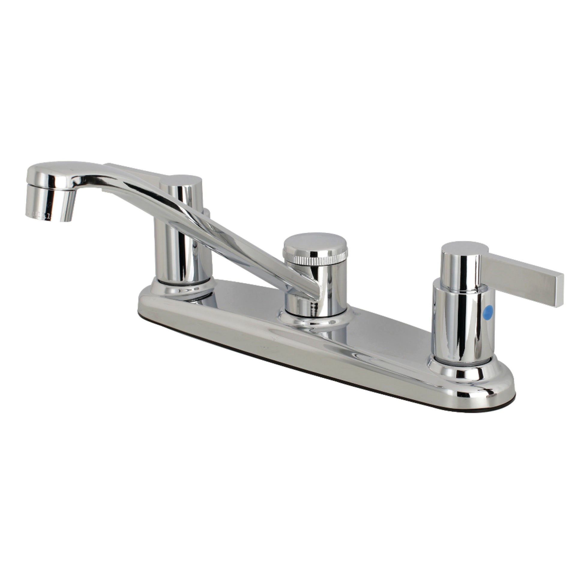 Kingston FB111NDL NuvoFusion Two-Handle 2-Hole 8" Centerset Kitchen Faucet in Polished Chrome